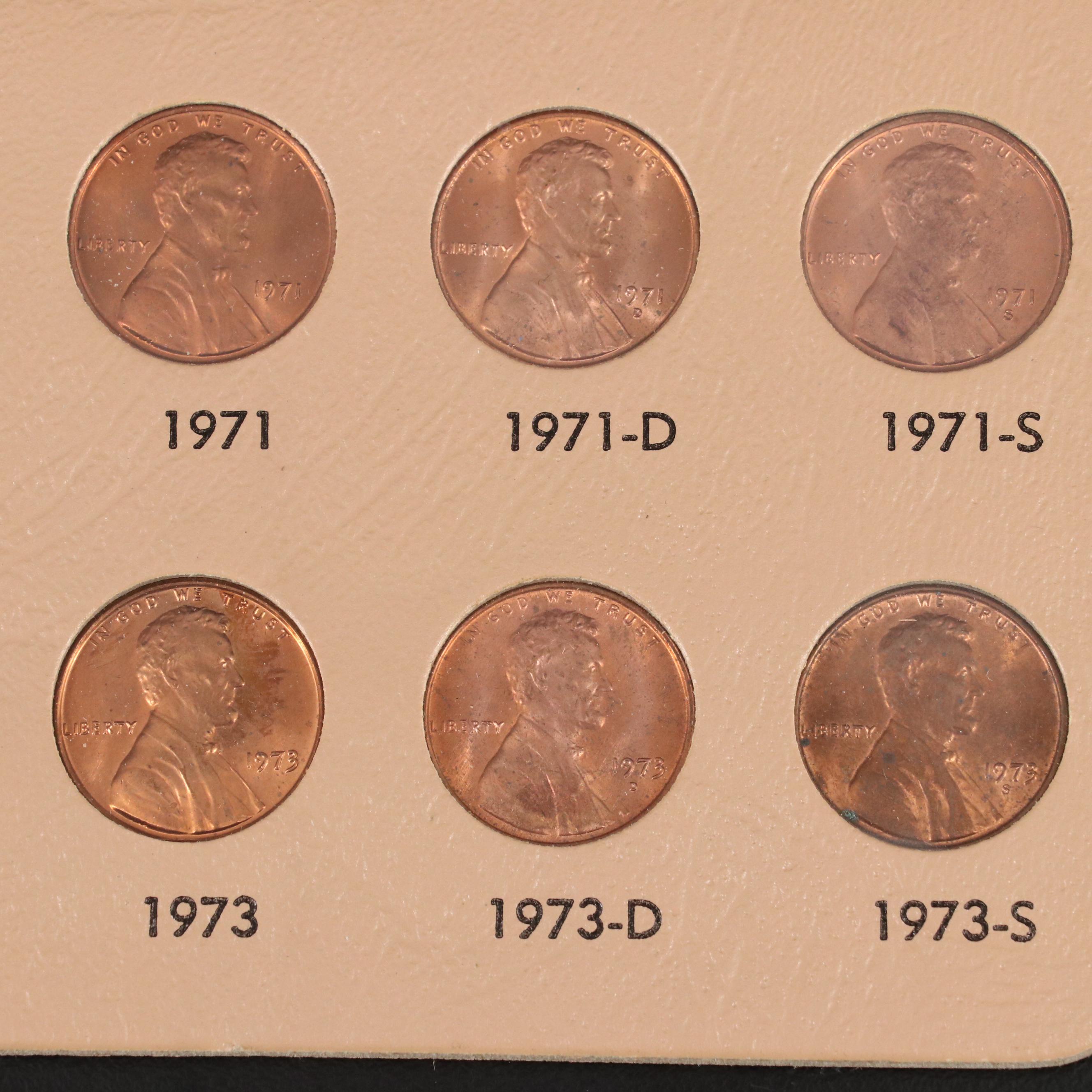 Partial Collection of One Hundred-Twelve Different Lincoln Cents From 1935-1981