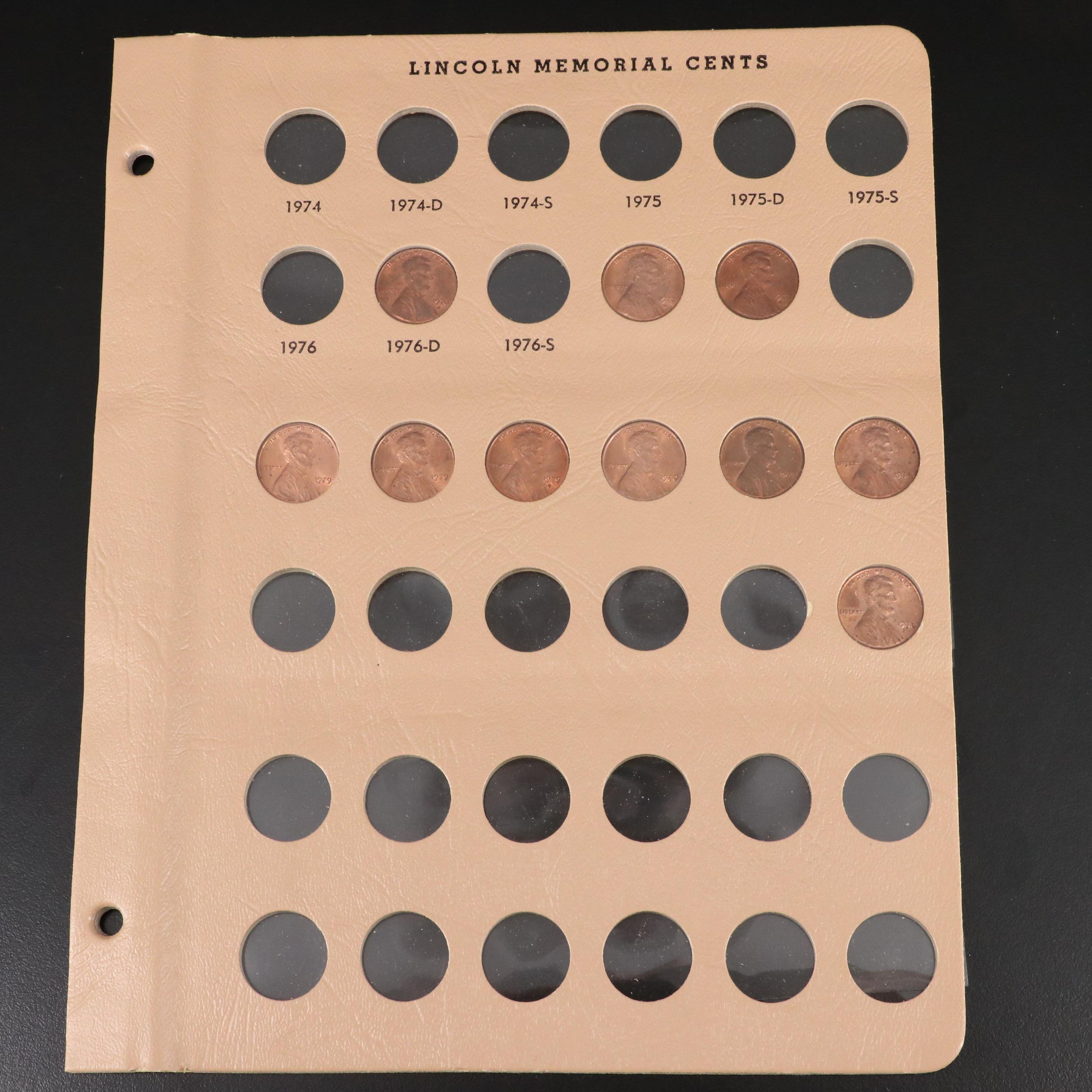 Partial Collection of One Hundred-Twelve Different Lincoln Cents From 1935-1981
