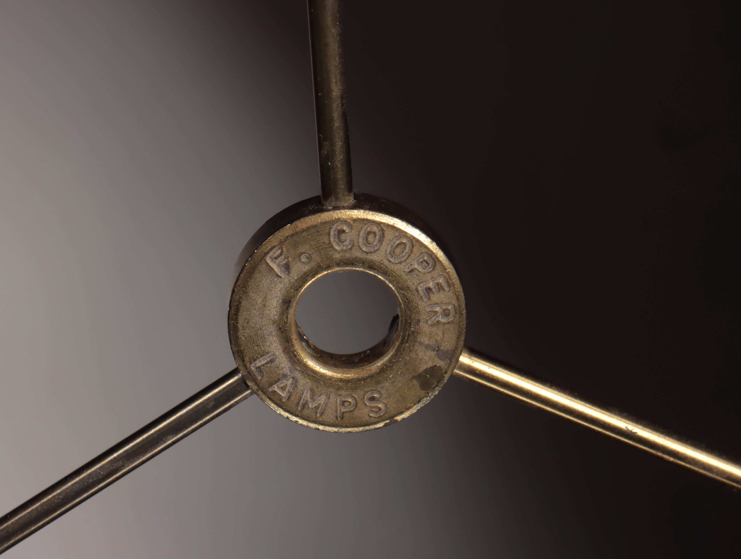 Frederick Cooper Brass Candlestick Buffet Lamp Pair, Late 20th Century