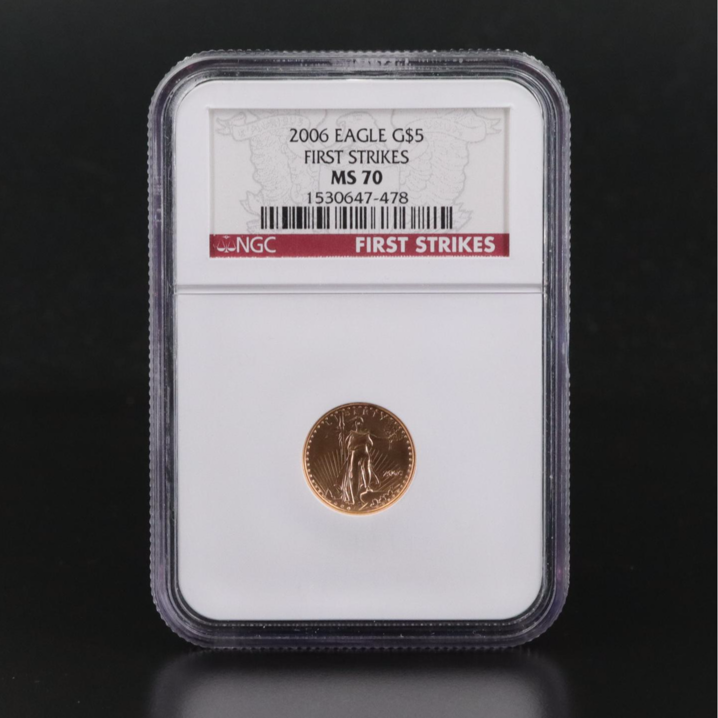 NGC Graded MS70 2006 $5 Gold Eagle Bullion Coin