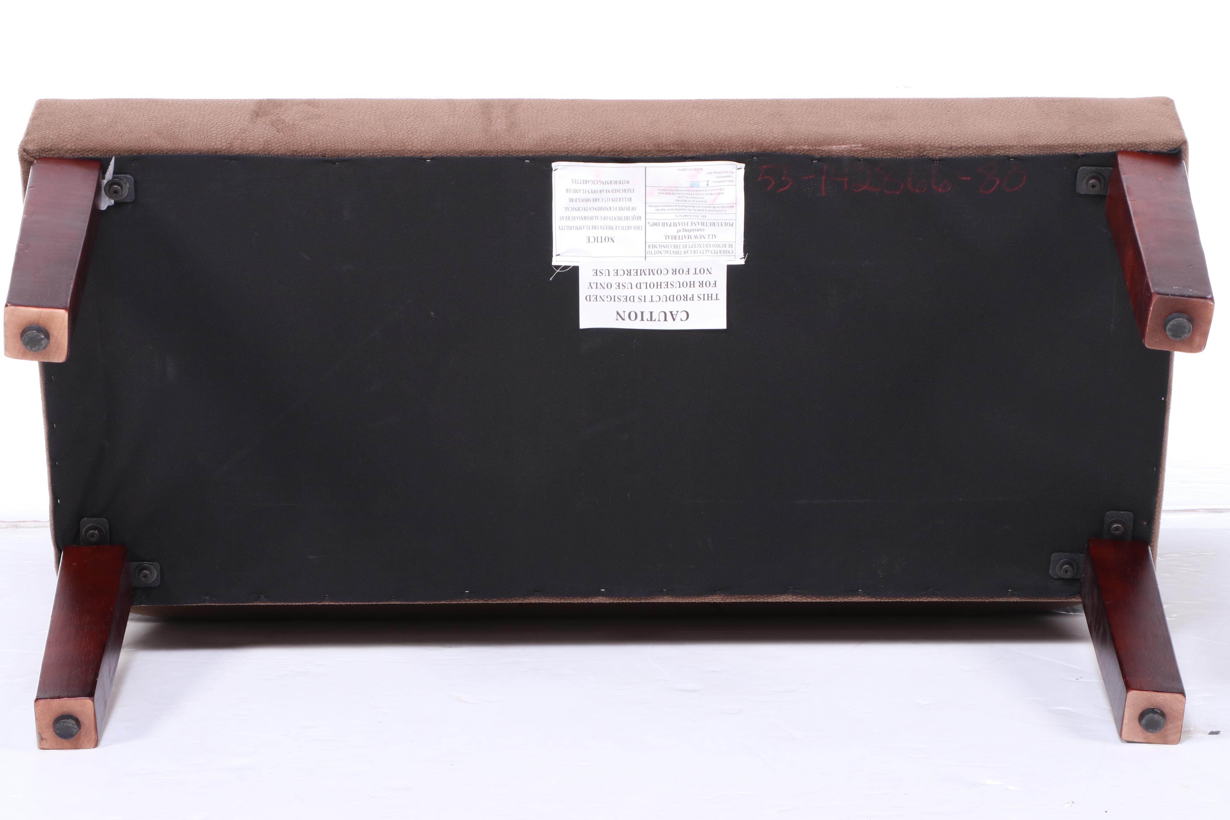 Contemporary Lift-Seat Storage Bench