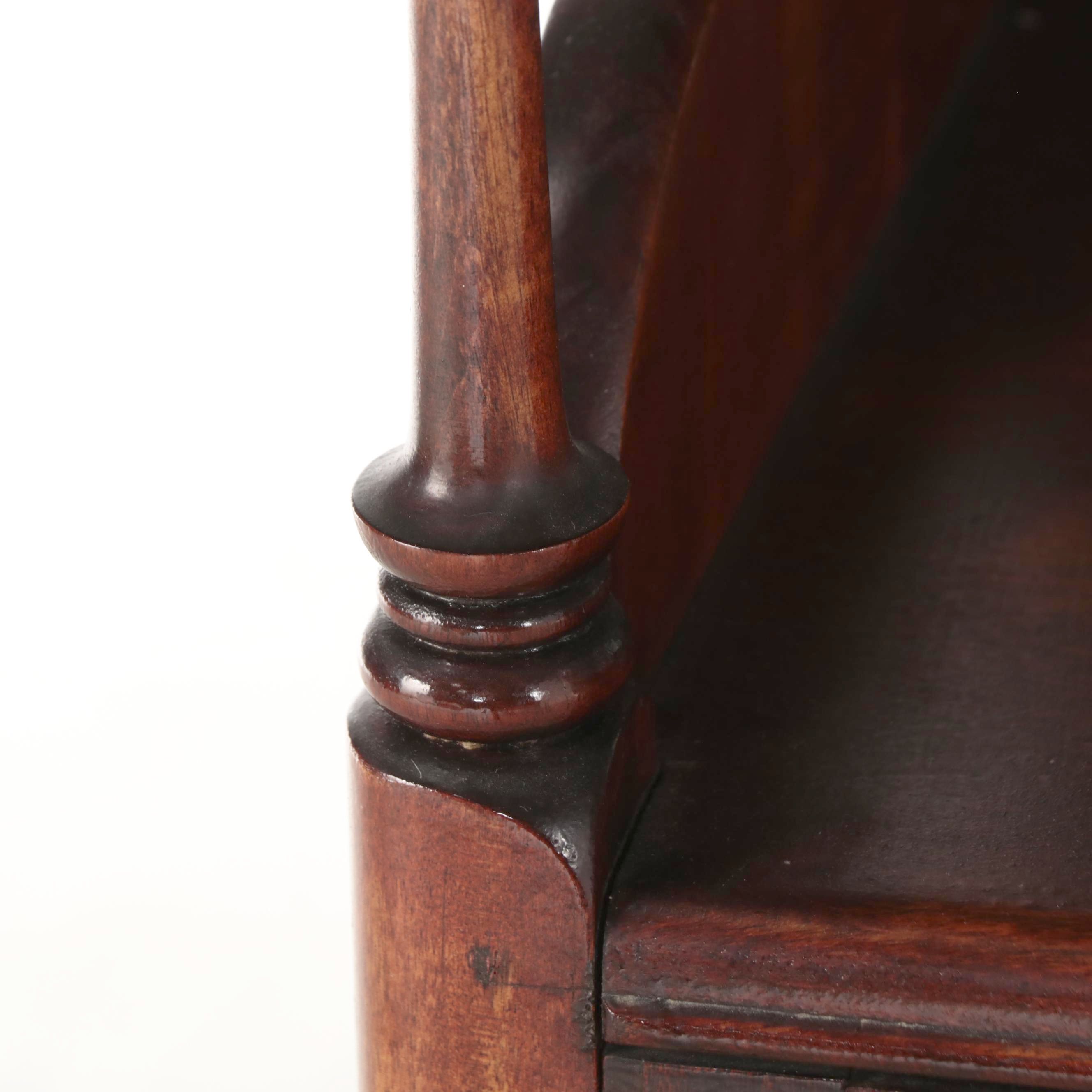 Art Nouveau Mahogany and Birch Étagère with Music Cabinet, circa 1900