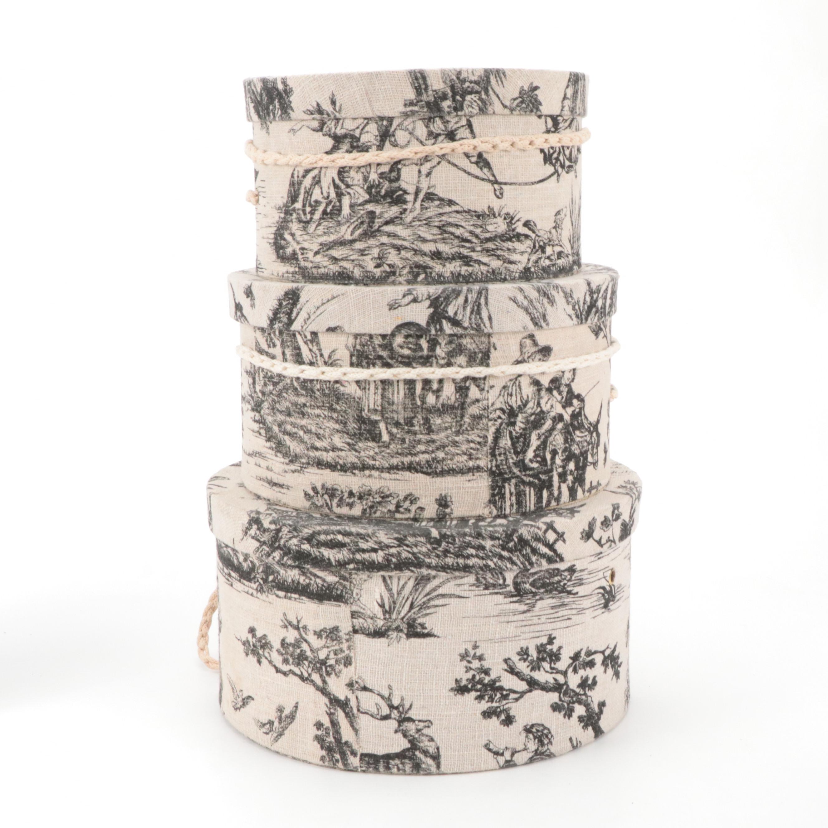 Fabric Nesting Boxes, Leather Trunk Box and More