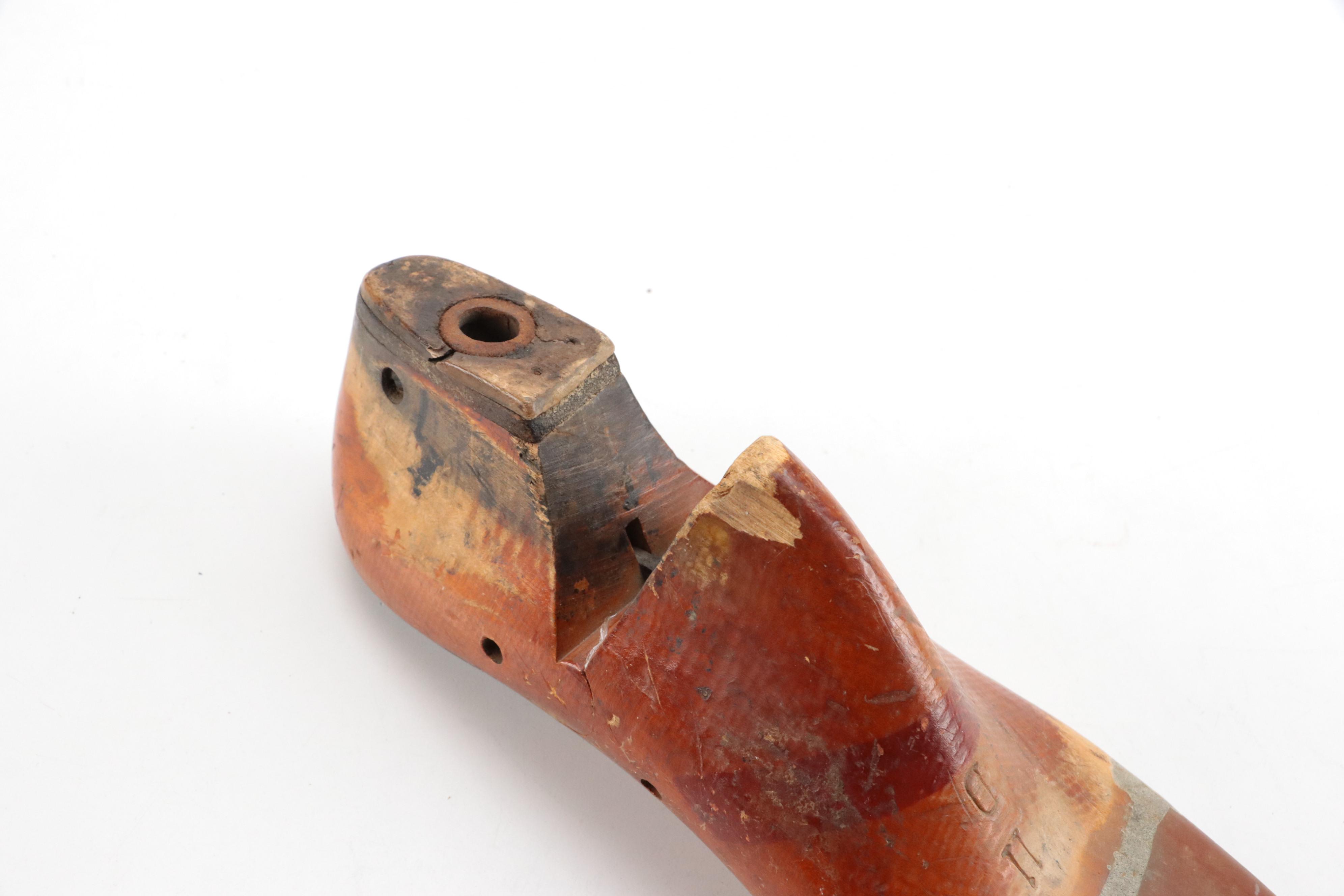 Roatan Parquetry Wood Centerpiece Bowl with Shoe Stretchers, Metal Bound Boxes