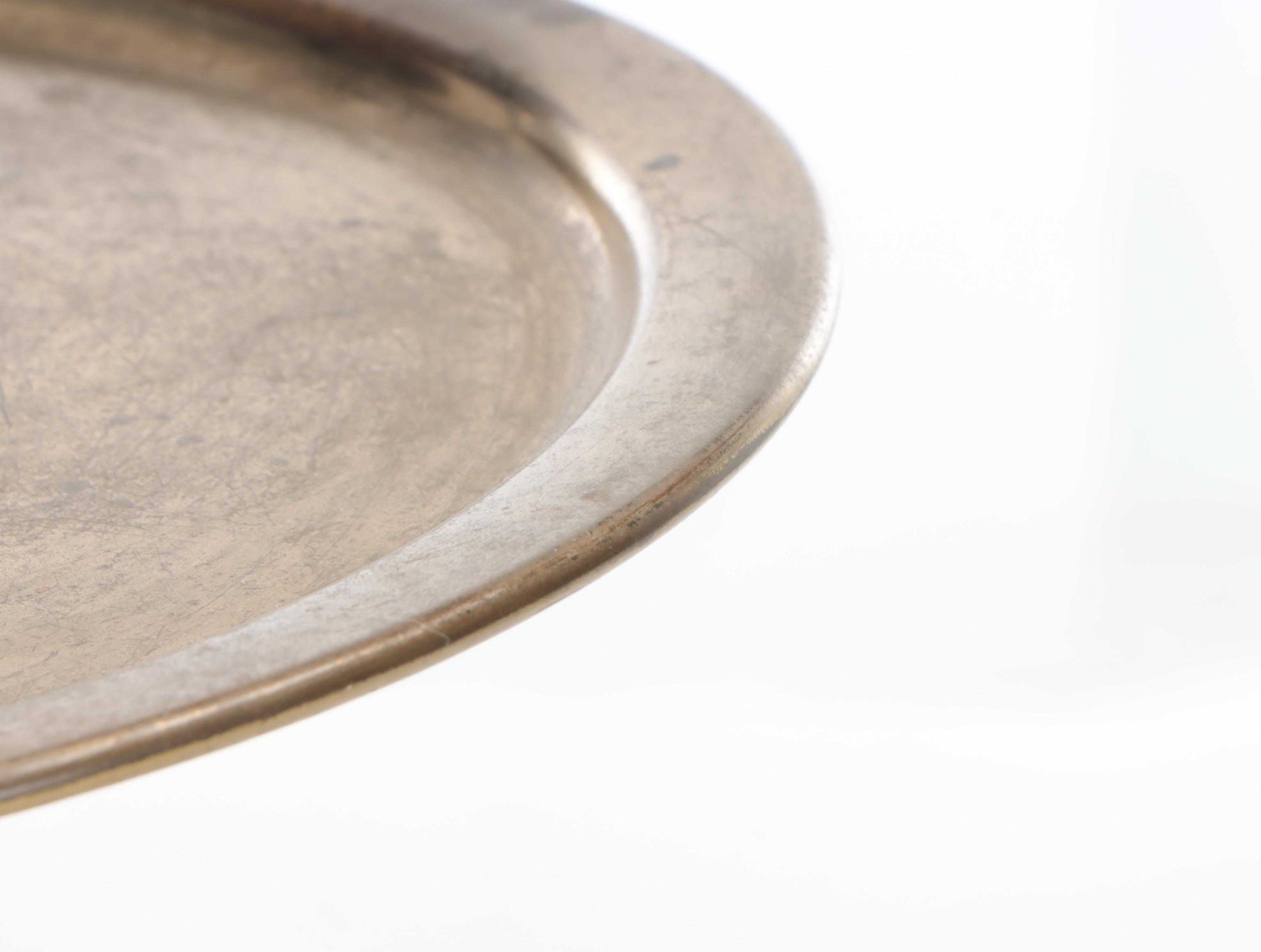 American Colonial Style Wood and Brass Two-Tier Dumbwaiter, Mid-20th Century