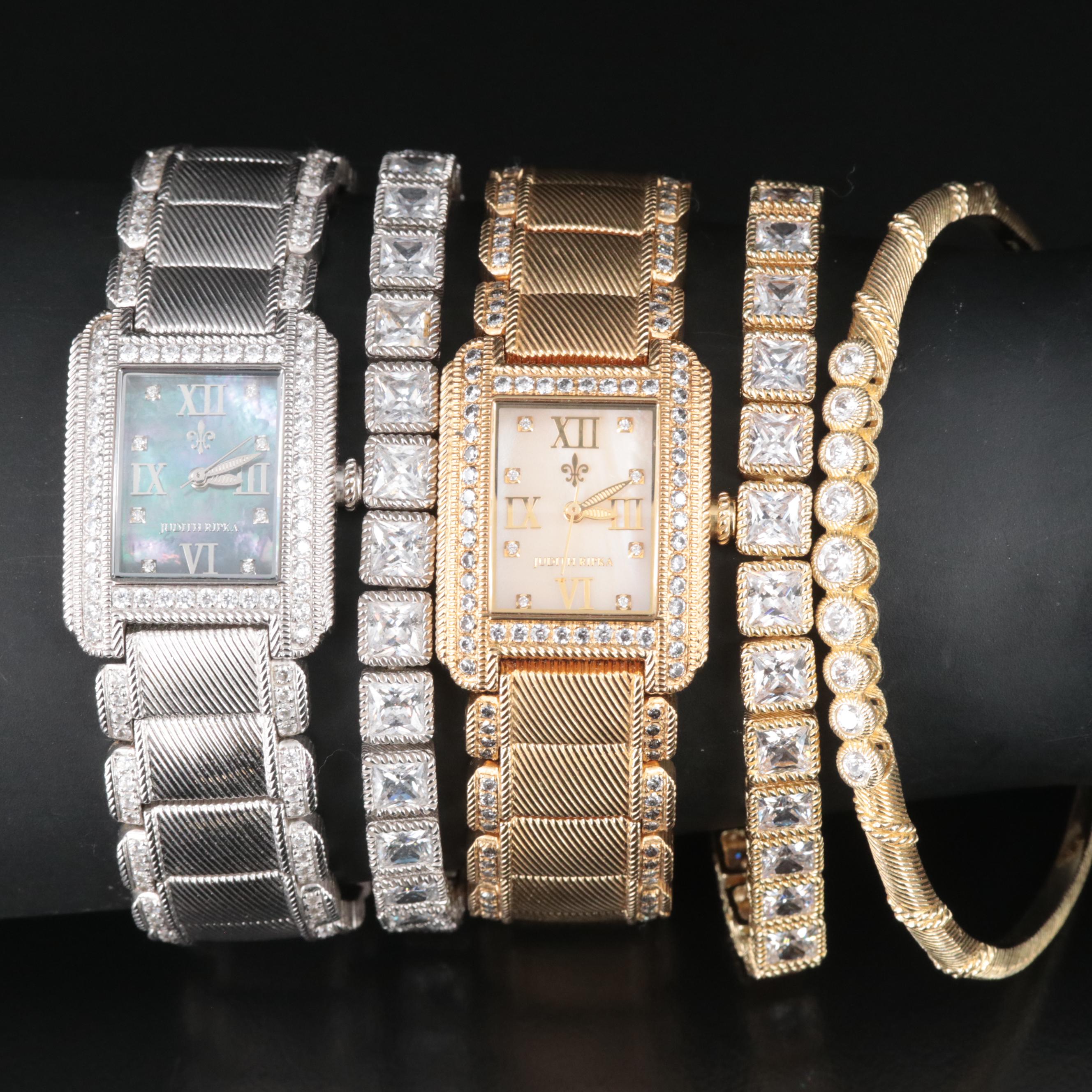 Judith Ripka Watches and Sterling Bracelets