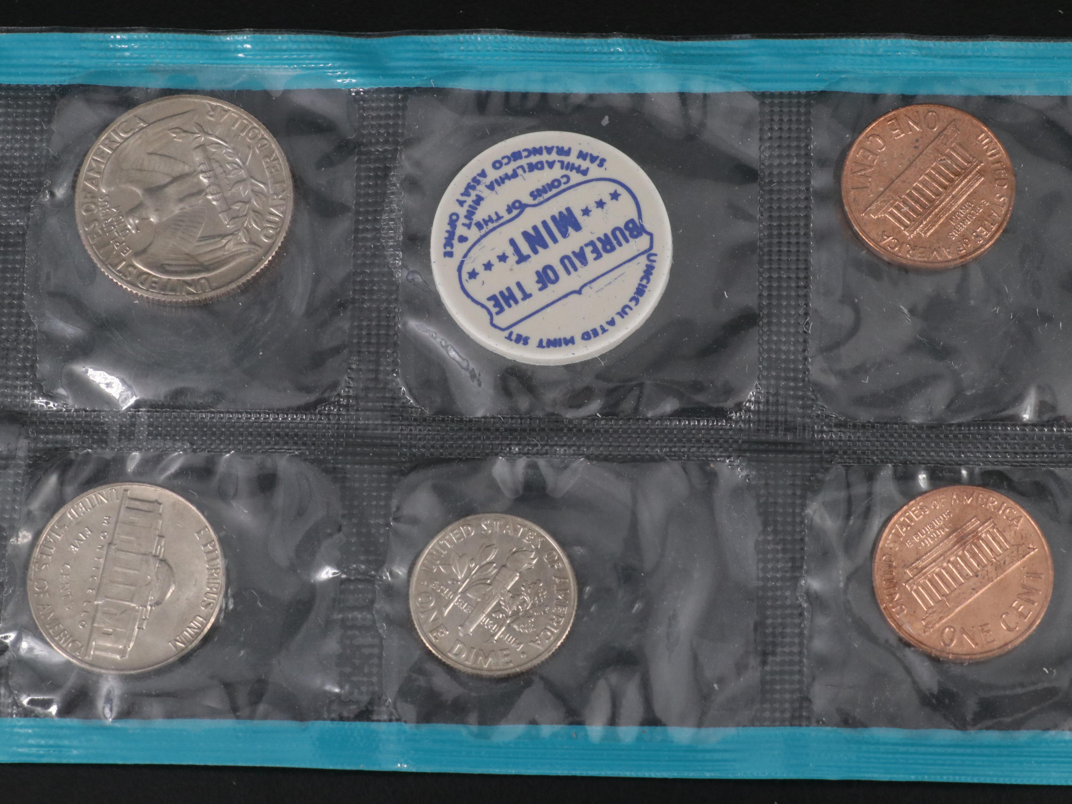 Collection of Twenty-Six Different U.S. Mint Sets 1968-1995 Complete