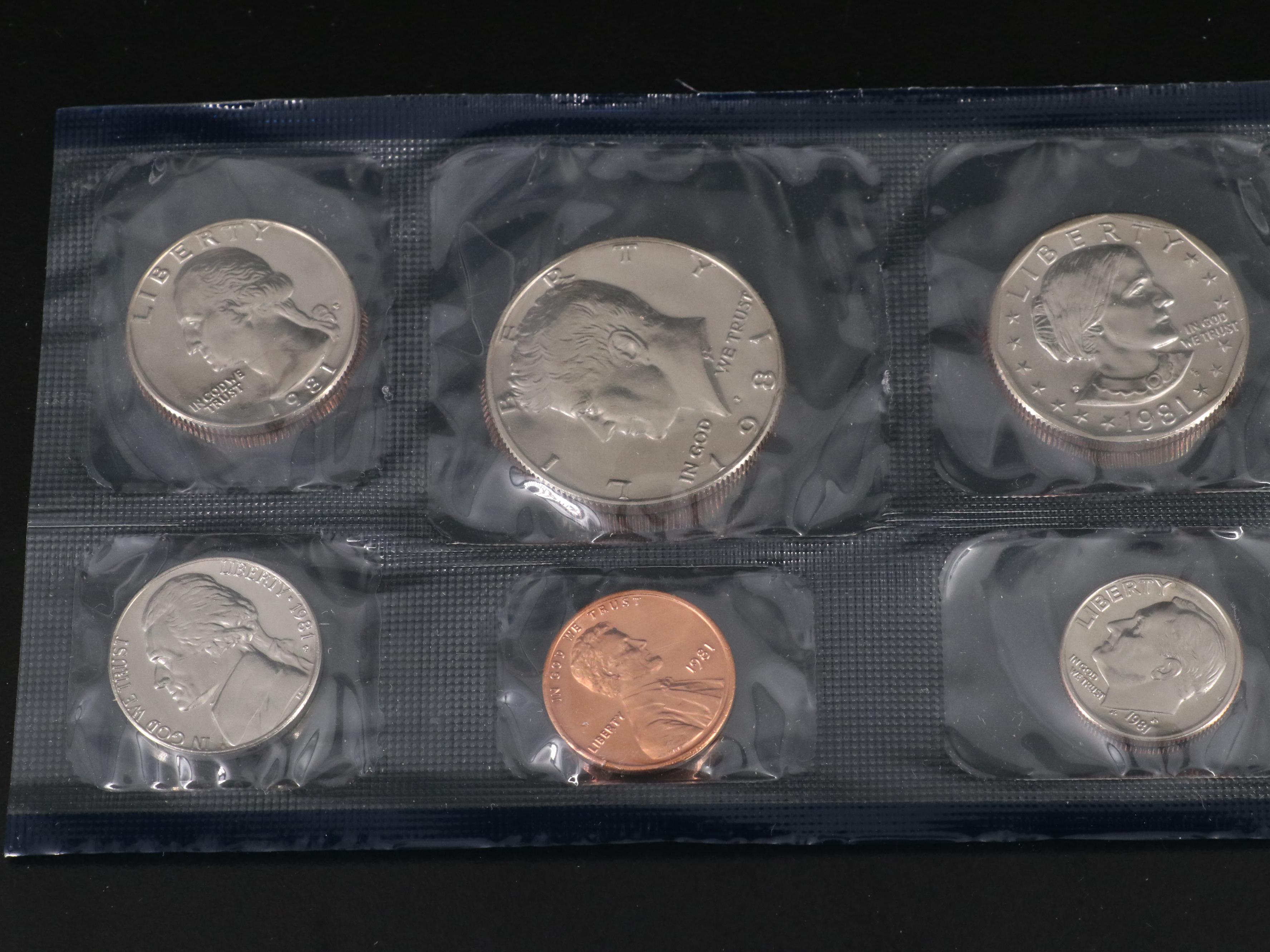 Collection of Twenty-Six Different U.S. Mint Sets 1968-1995 Complete