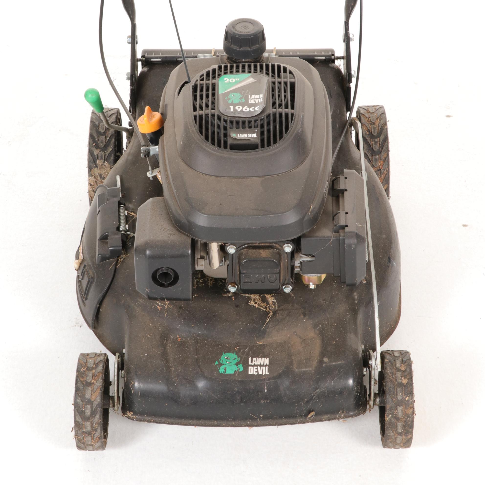 Lawn Devil 20" 196cc Gas-Powered Push Lawn Mower