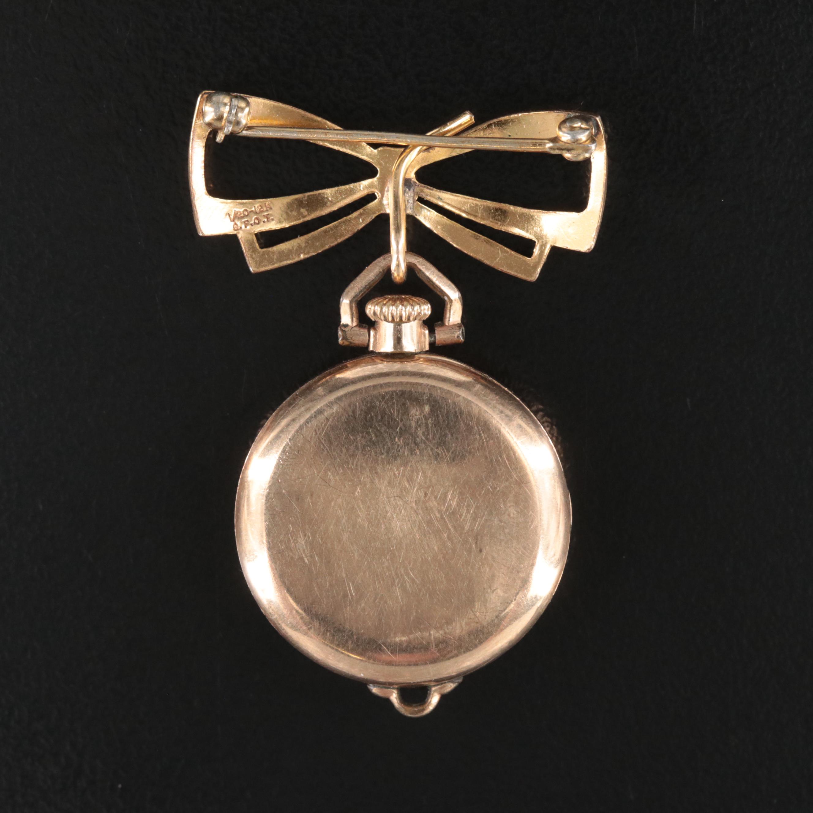 Antique Swiss Nurse Watch Pin