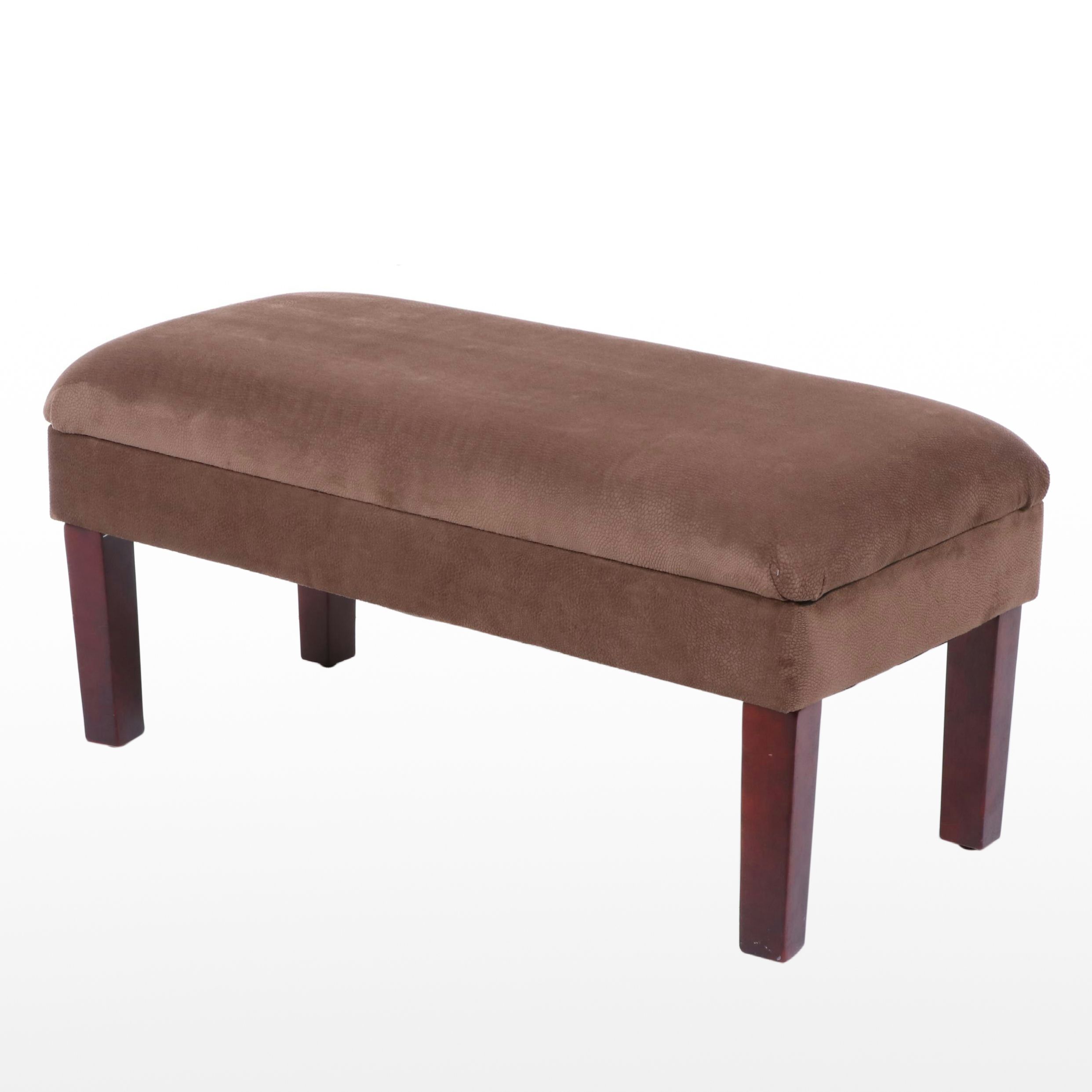 Contemporary Lift-Seat Storage Bench