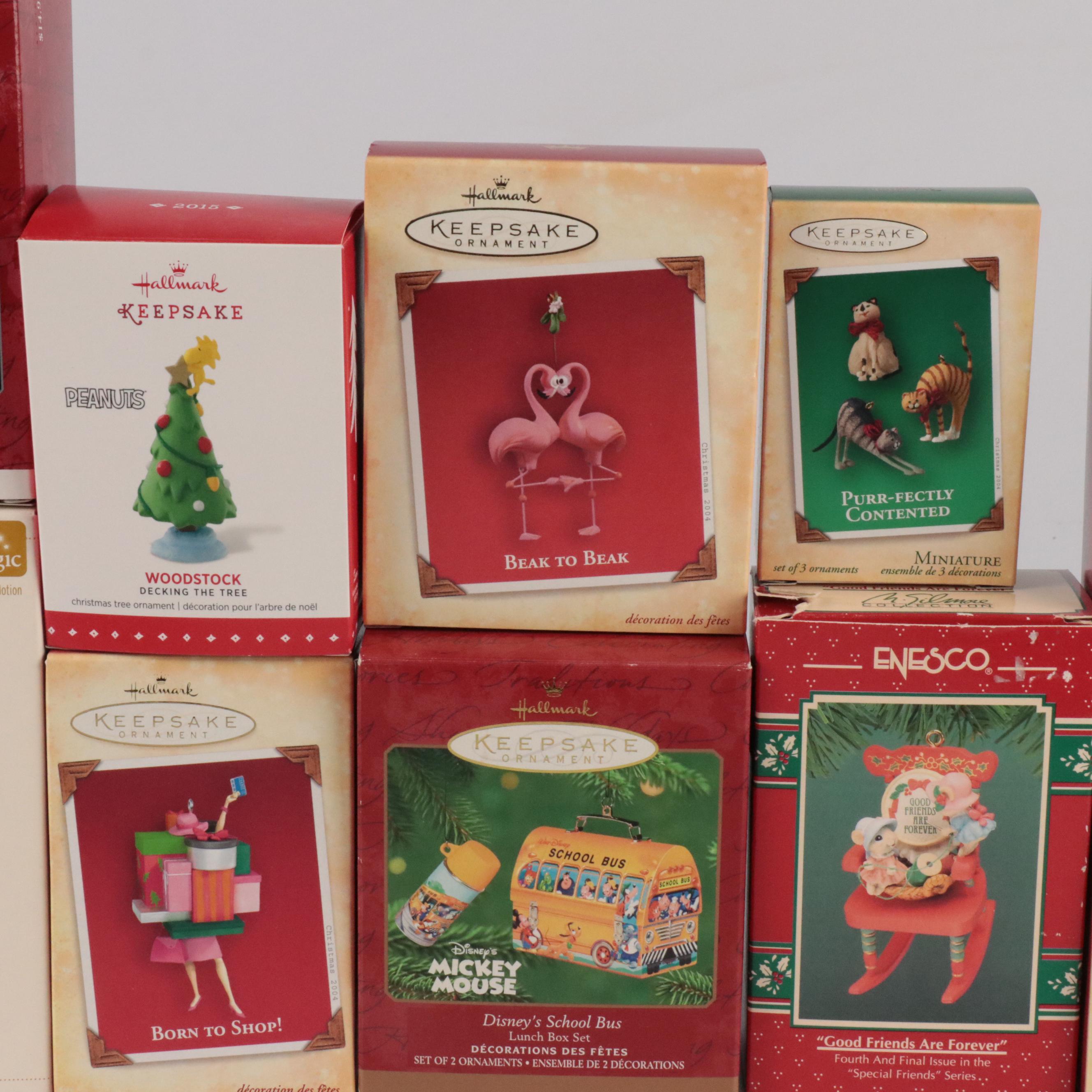 Hallmark "Snoopy for Christmas" Resin Ornament with More Christmas Ornaments