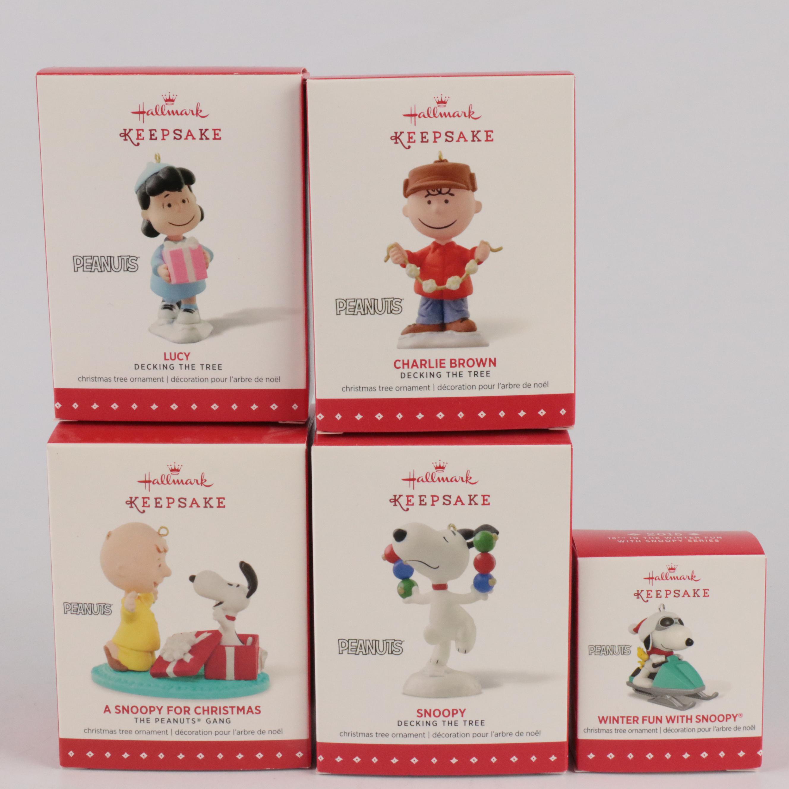 Hallmark "Snoopy for Christmas" Resin Ornament with More Christmas Ornaments