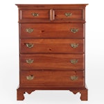 Lexington Chippendale Style Pine Six-Drawer Chest, Late 20th Century