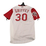 Ken Griffey Jr. Signed Cincinnati Reds Russell Authentic Baseball Jersey