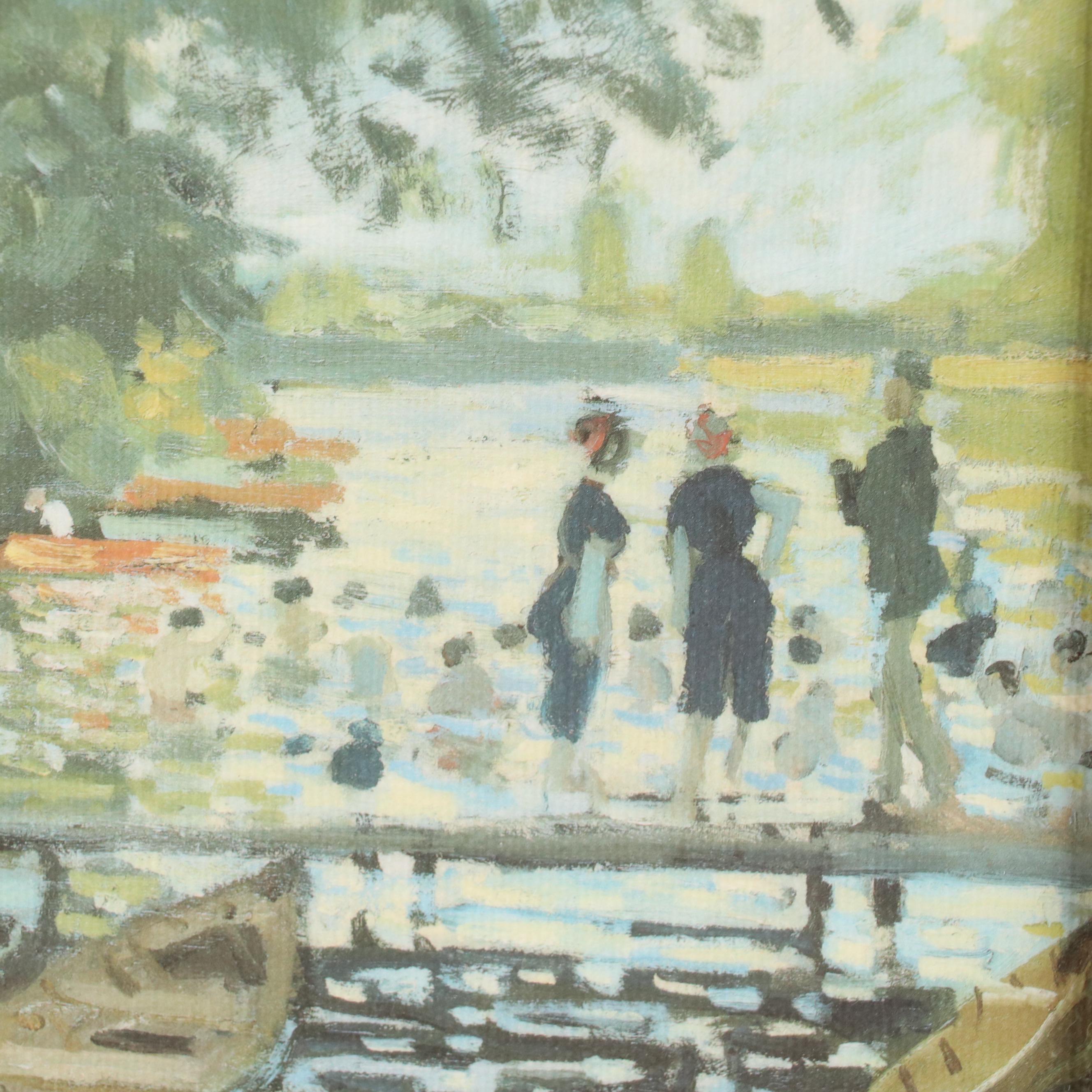 Offset Lithograph After Claude Monet "Bathers at La Grenouillère"