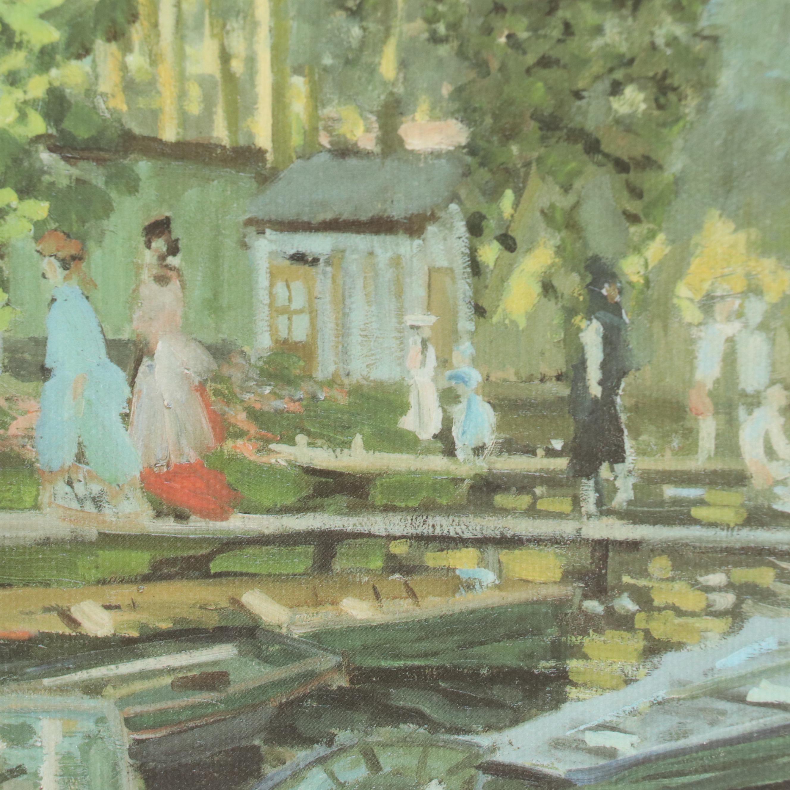 Offset Lithograph After Claude Monet "Bathers at La Grenouillère"