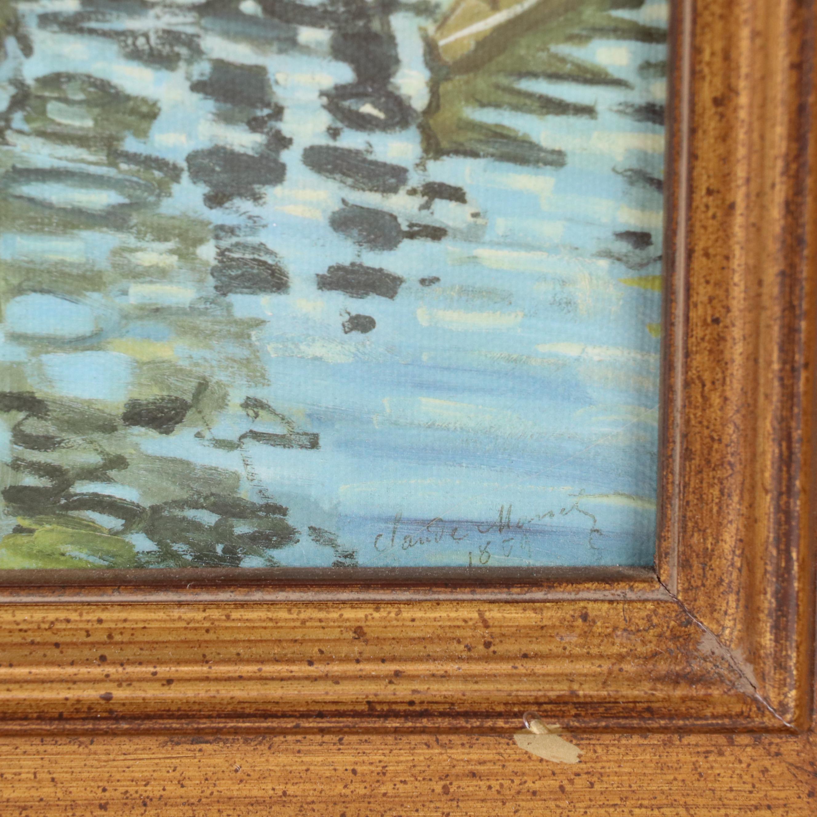 Offset Lithograph After Claude Monet "Bathers at La Grenouillère"