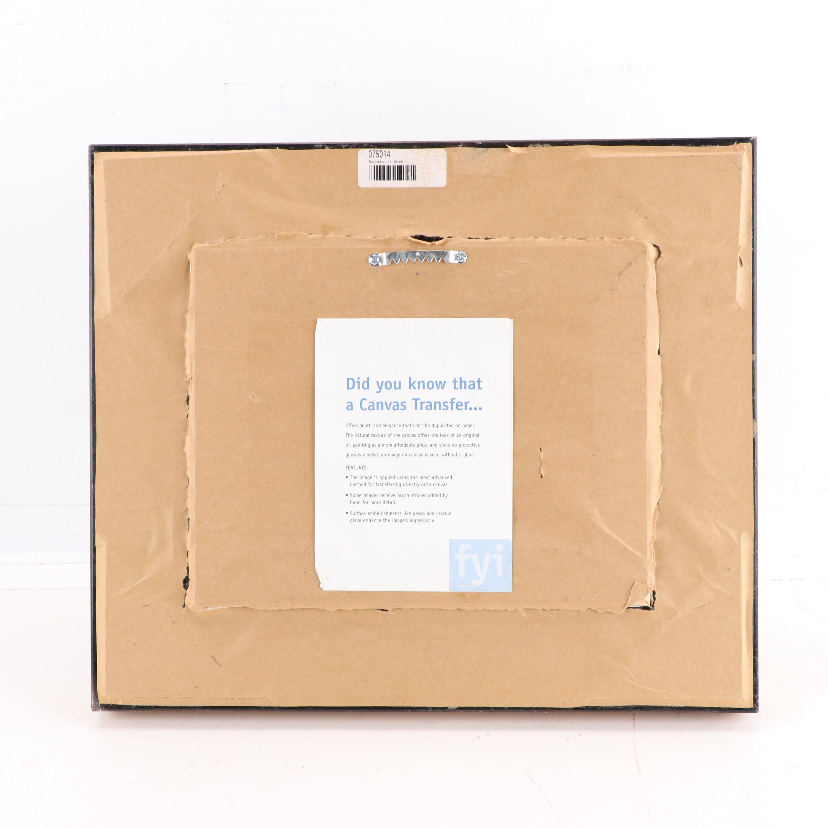 Offset Lithograph After Claude Monet "Bathers at La Grenouillère"