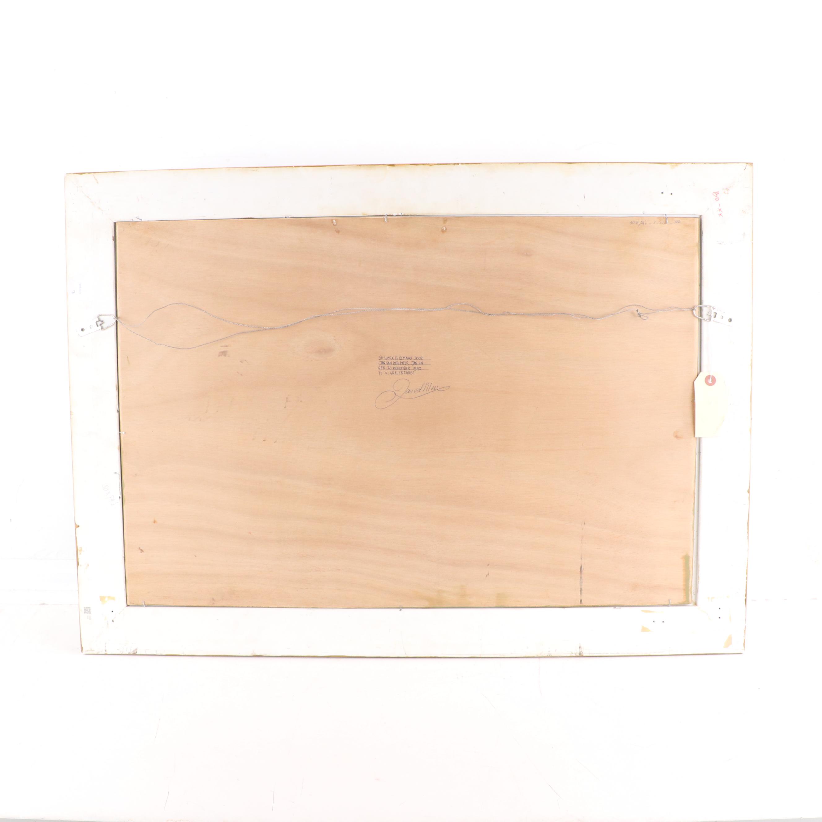 Jan Van Der Meer Naval Scene Oil Painting, 2012