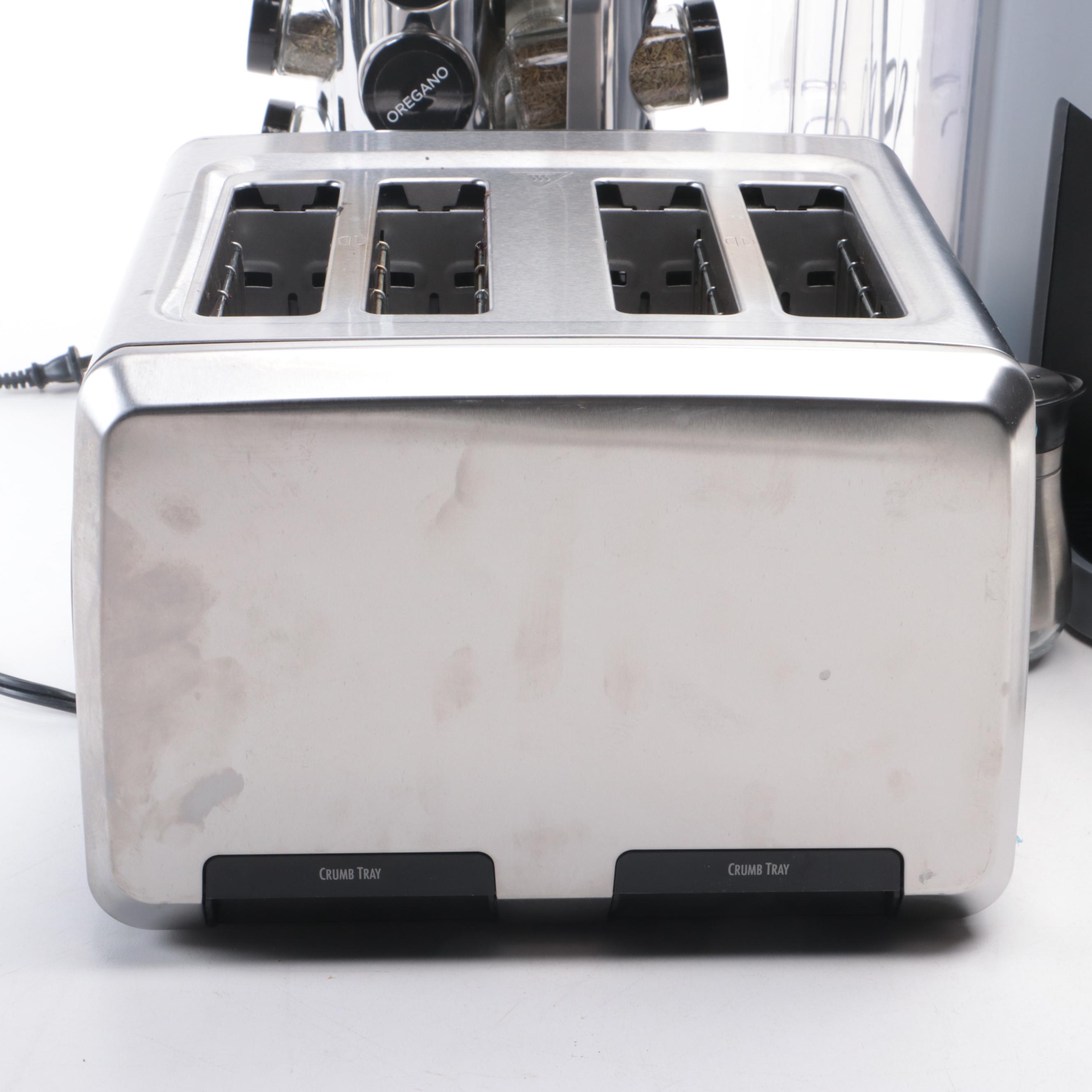 Keurig Coffee Maker, Hamilton Beach Toaster, Revolving Spice Rack, and More