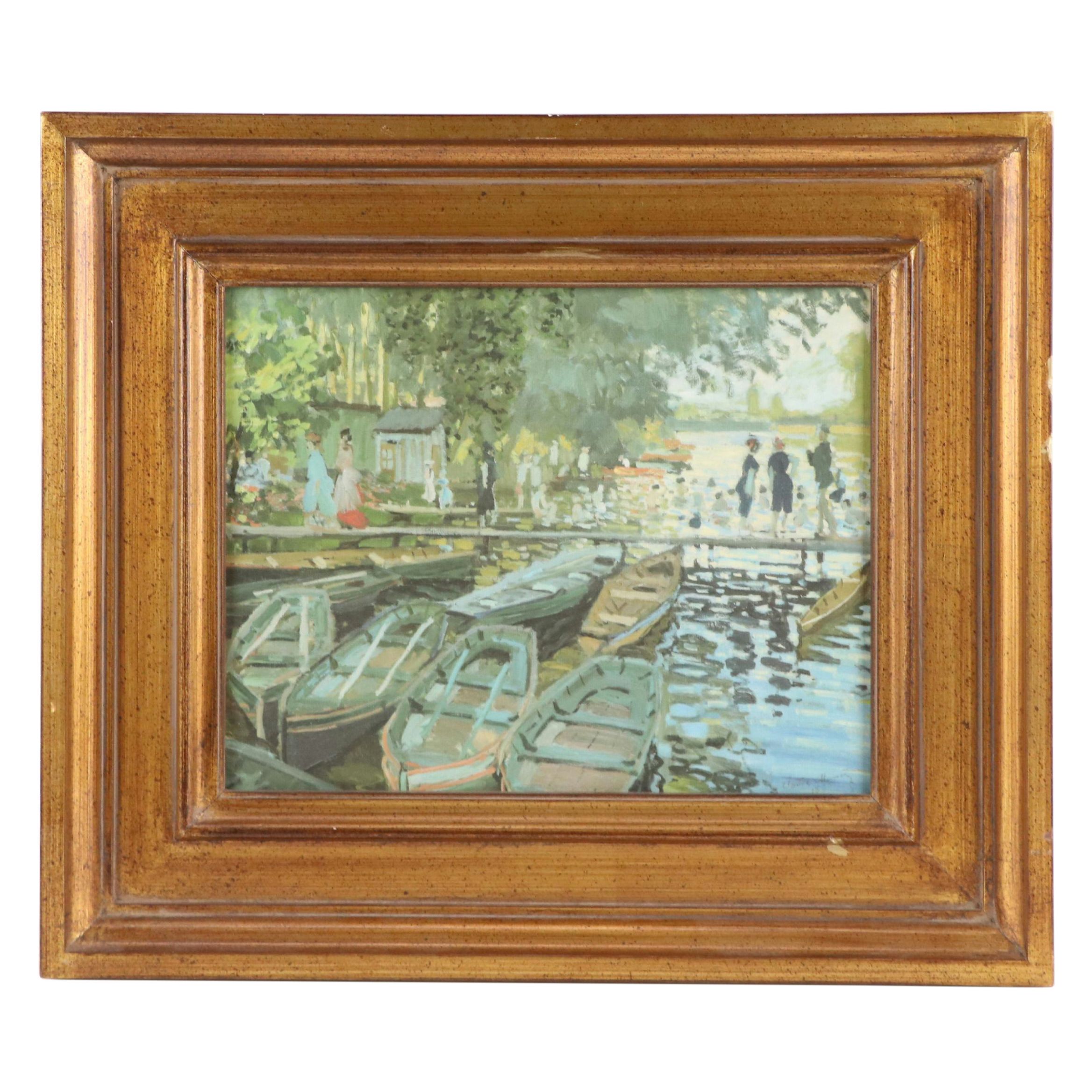 Offset Lithograph After Claude Monet "Bathers at La Grenouillère"