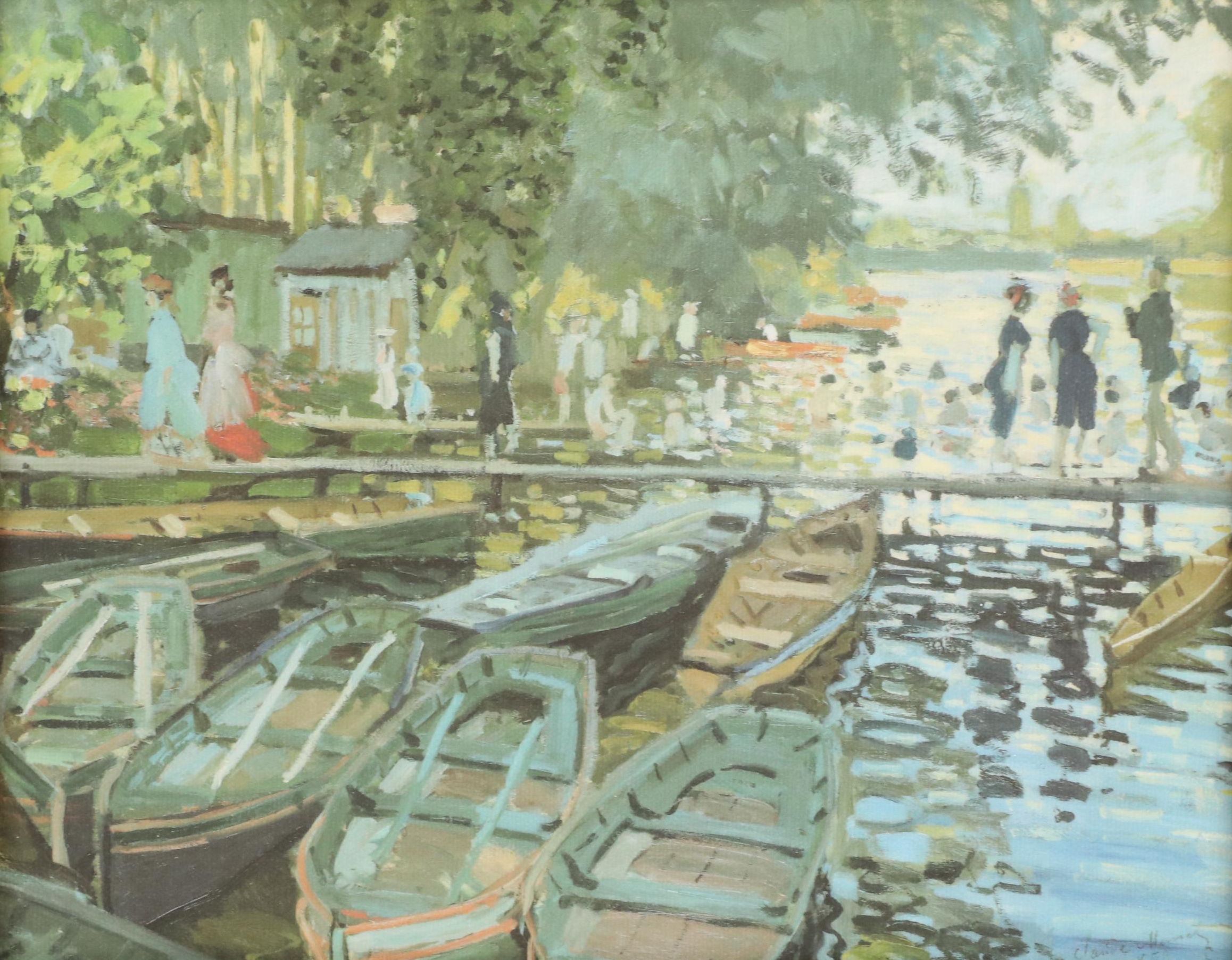 Offset Lithograph After Claude Monet "Bathers at La Grenouillère"