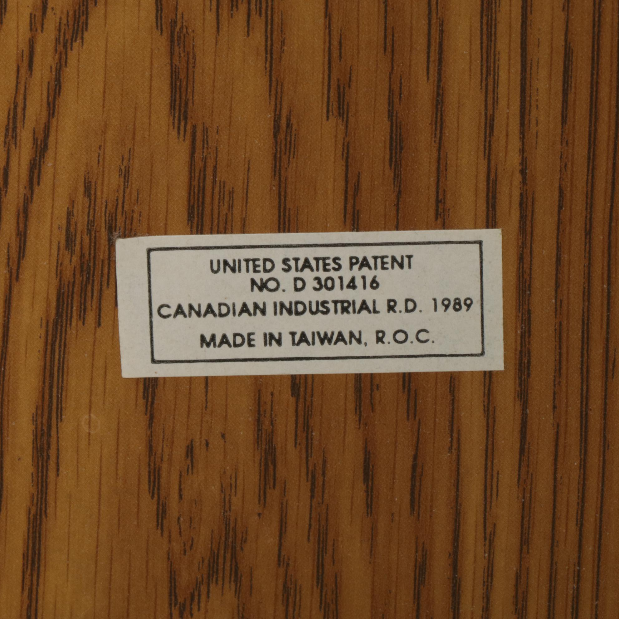 Queen Anne Style Oak Mirrored Jewelry Armoire, Late 20th Century