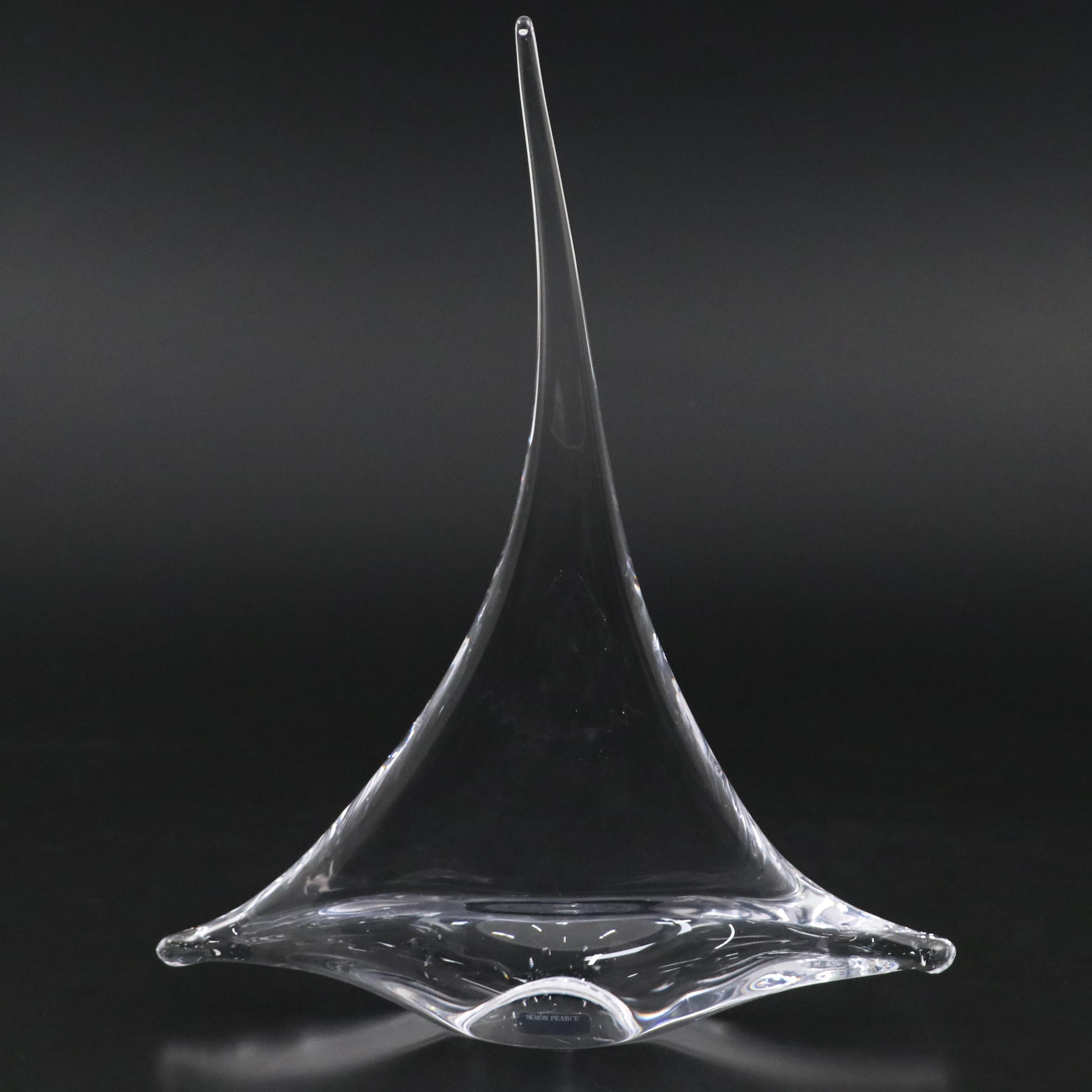 Simon Pearce Crystal Sailboat