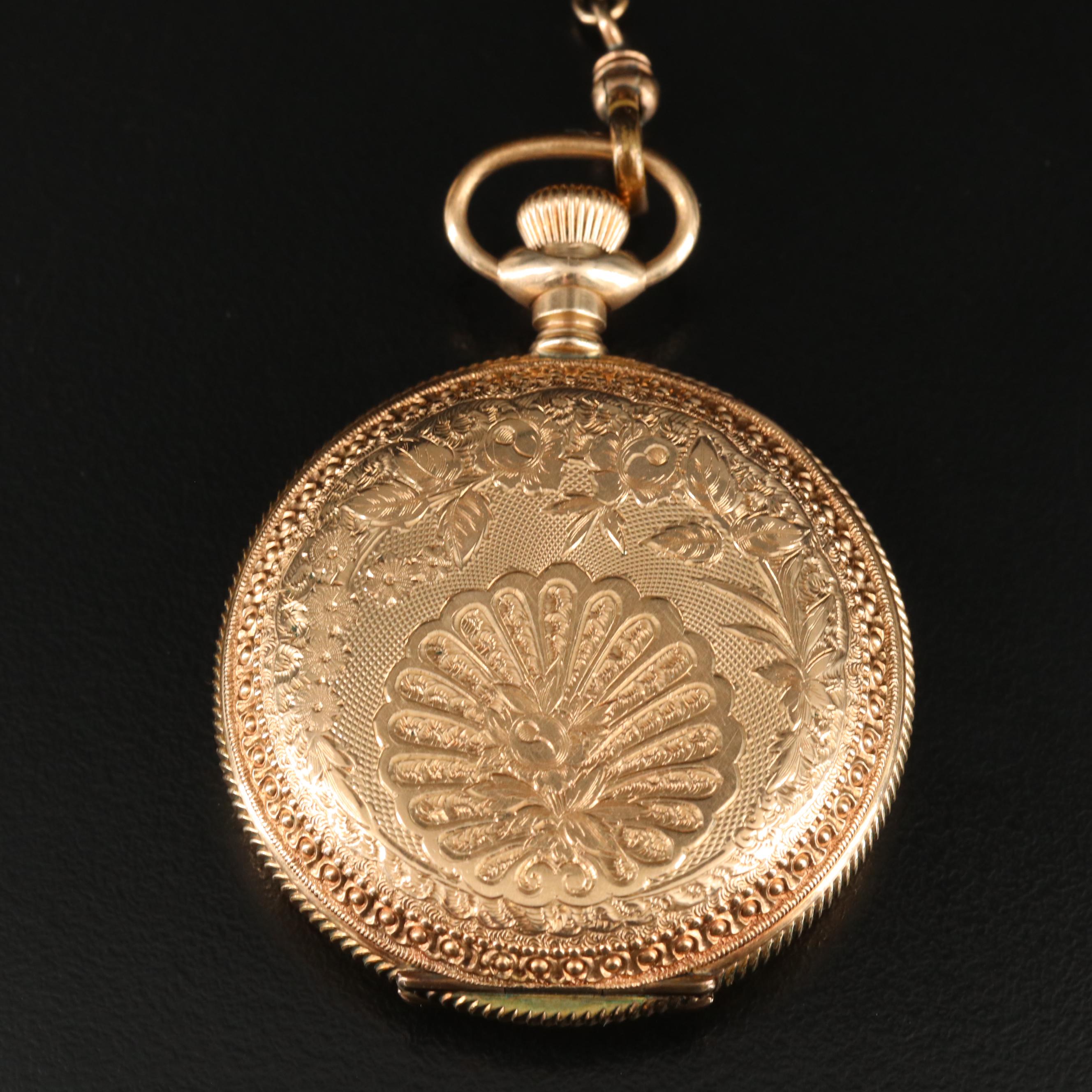 1898 Elgin Gold-Filled Hunting Case Pocket Watch