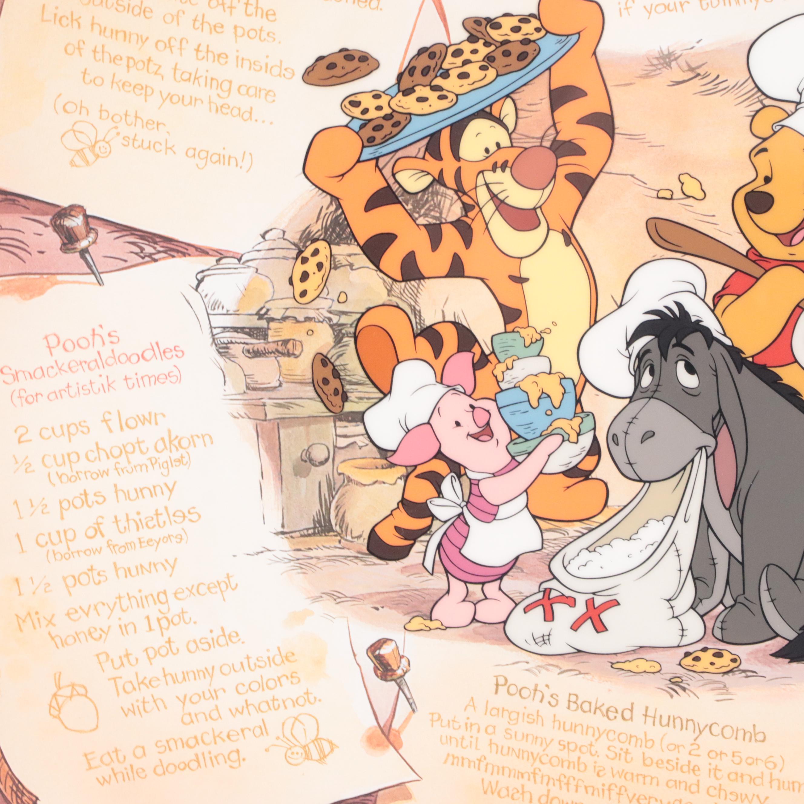 Disney Winnie the Pooh, Tigger, Eeyore, and Piglet Sericel "Recipe for Fun"