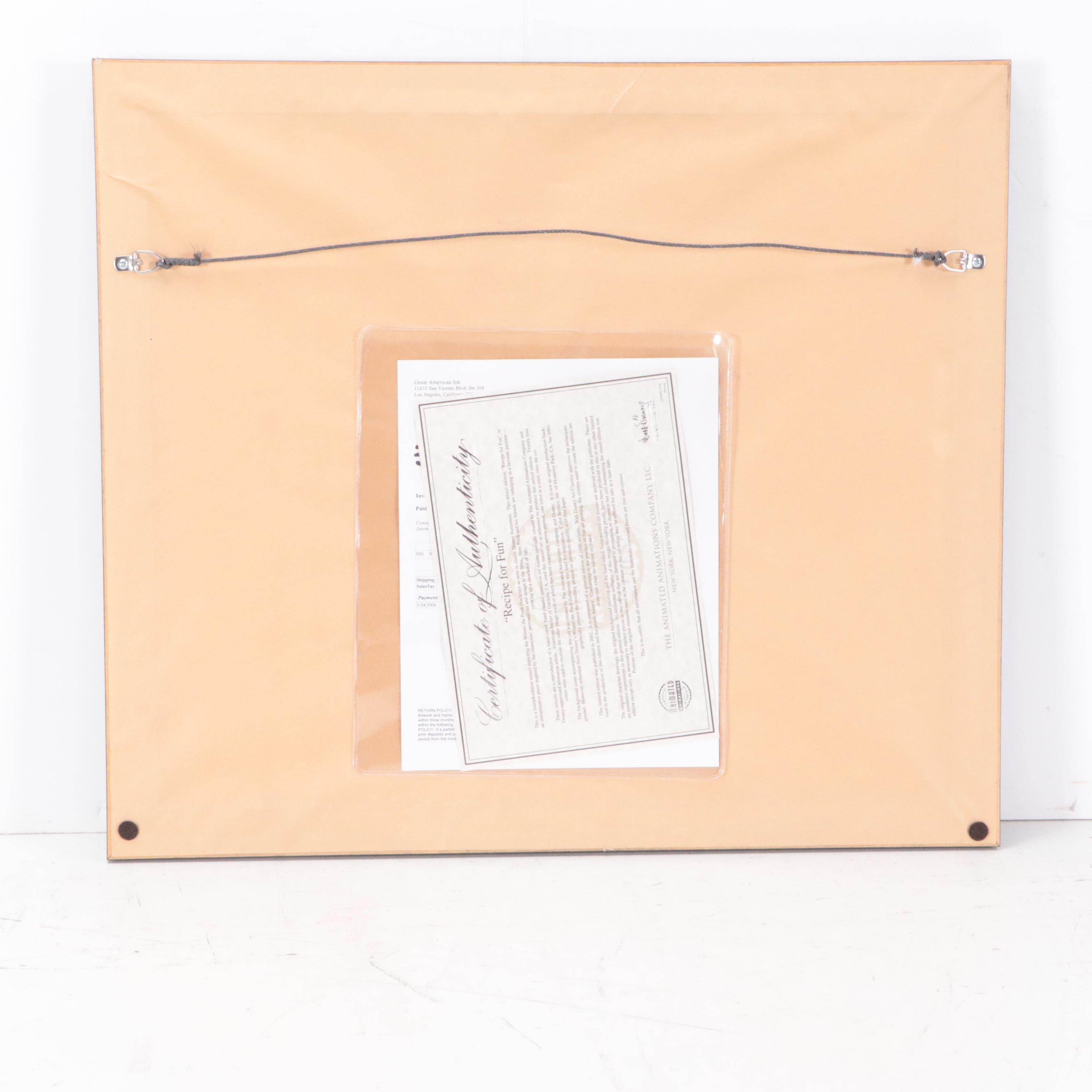 Disney Winnie the Pooh, Tigger, Eeyore, and Piglet Sericel "Recipe for Fun"