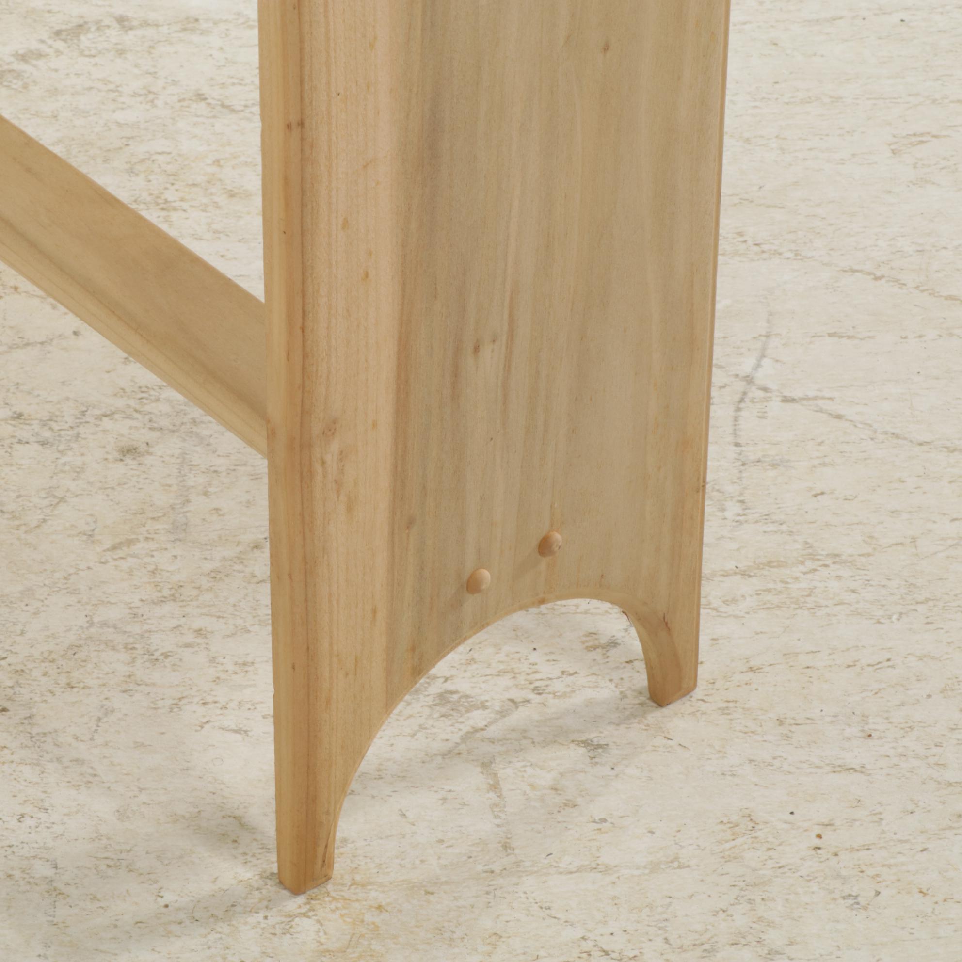 American Primitive Style Unfinished Maple Quilt Rack