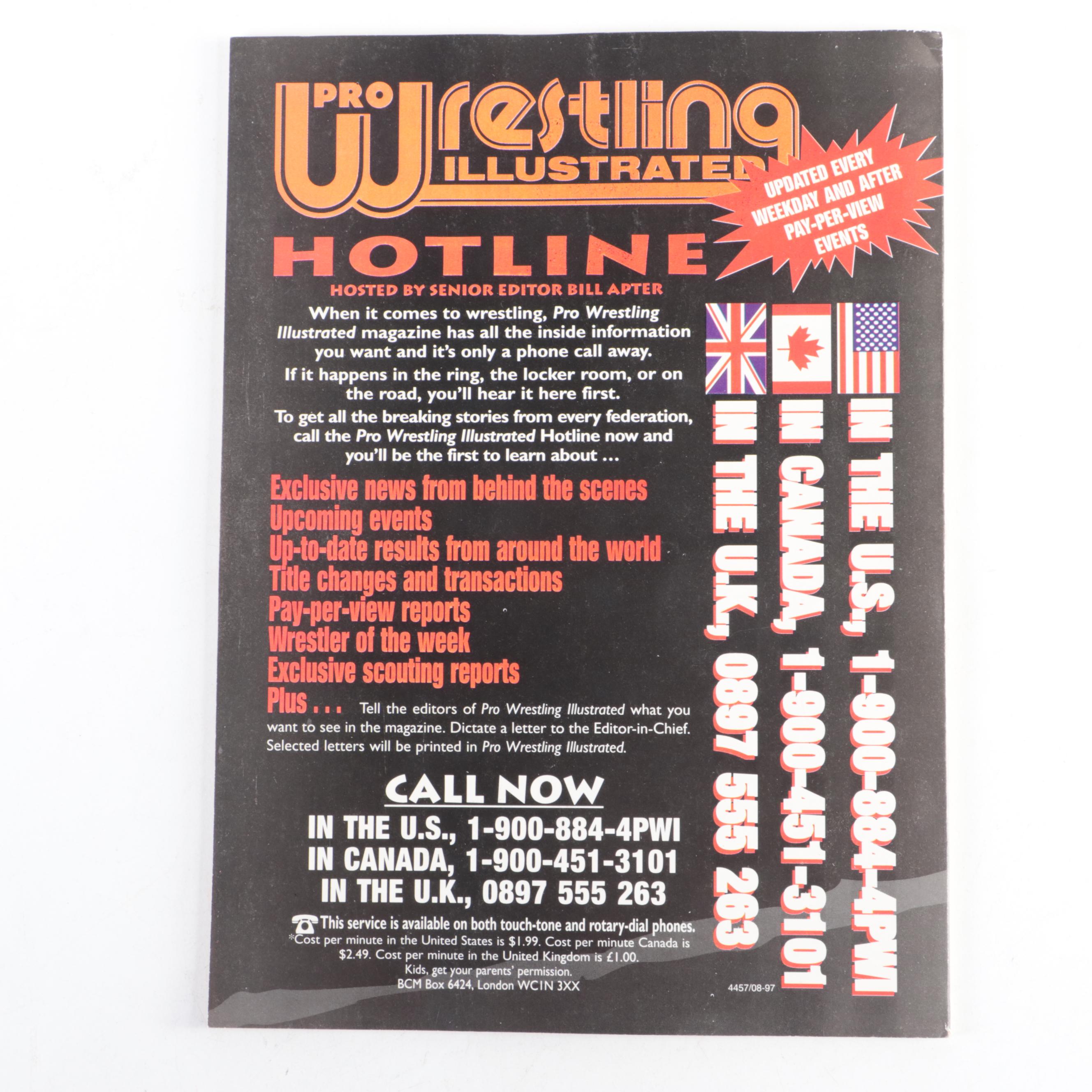 Bill Goldberg Signed "Wrestling Illustrated" Magazine, Late 20th Century