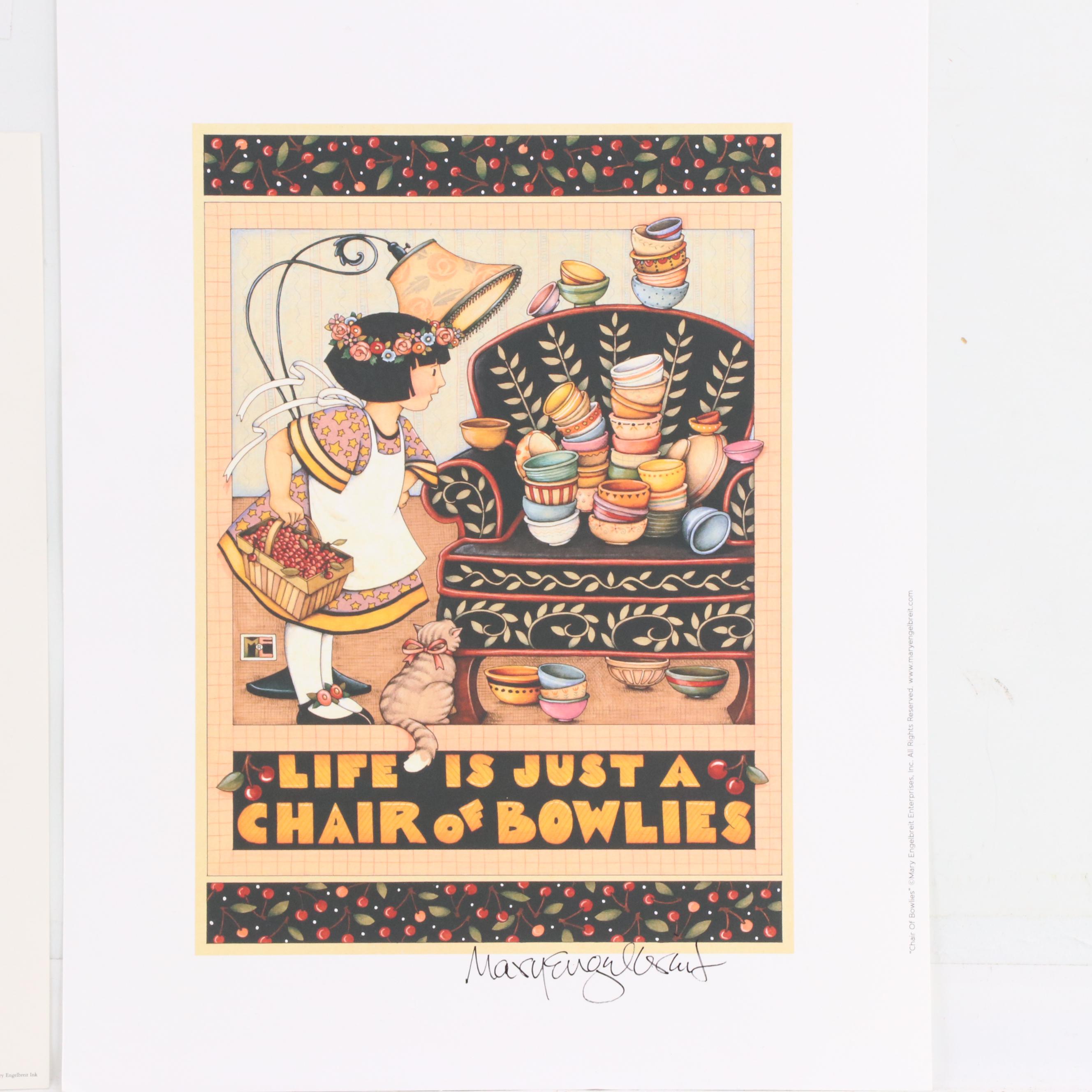 Mary Engelbreit Prints Including "Chair of Bowlies"