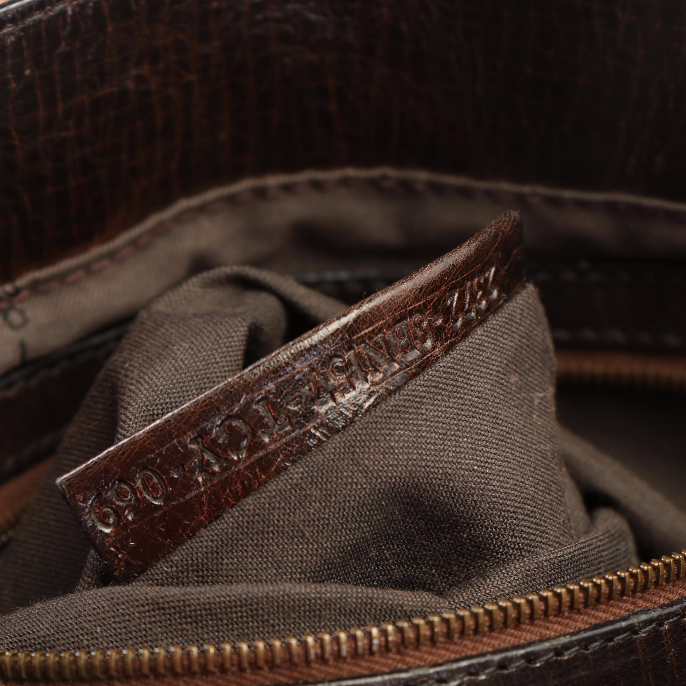 Fendi Du Jour Tote Bag in Brown Leather