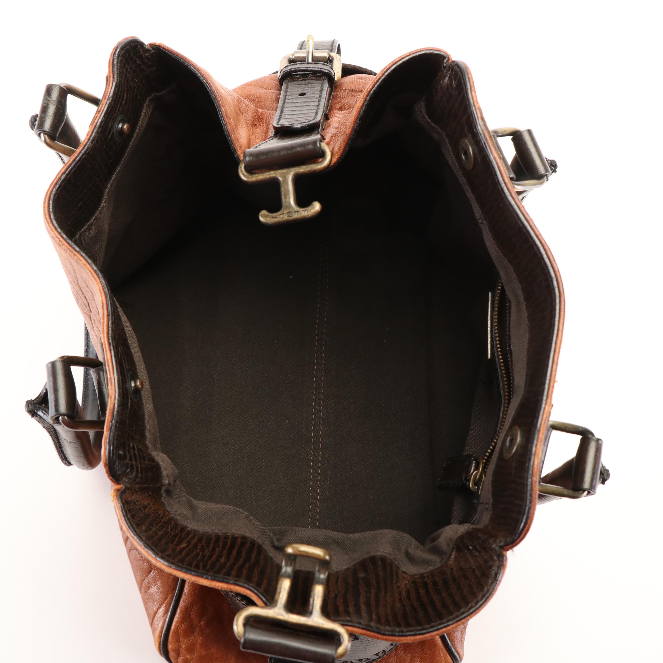 Fendi Du Jour Tote Bag in Brown Leather