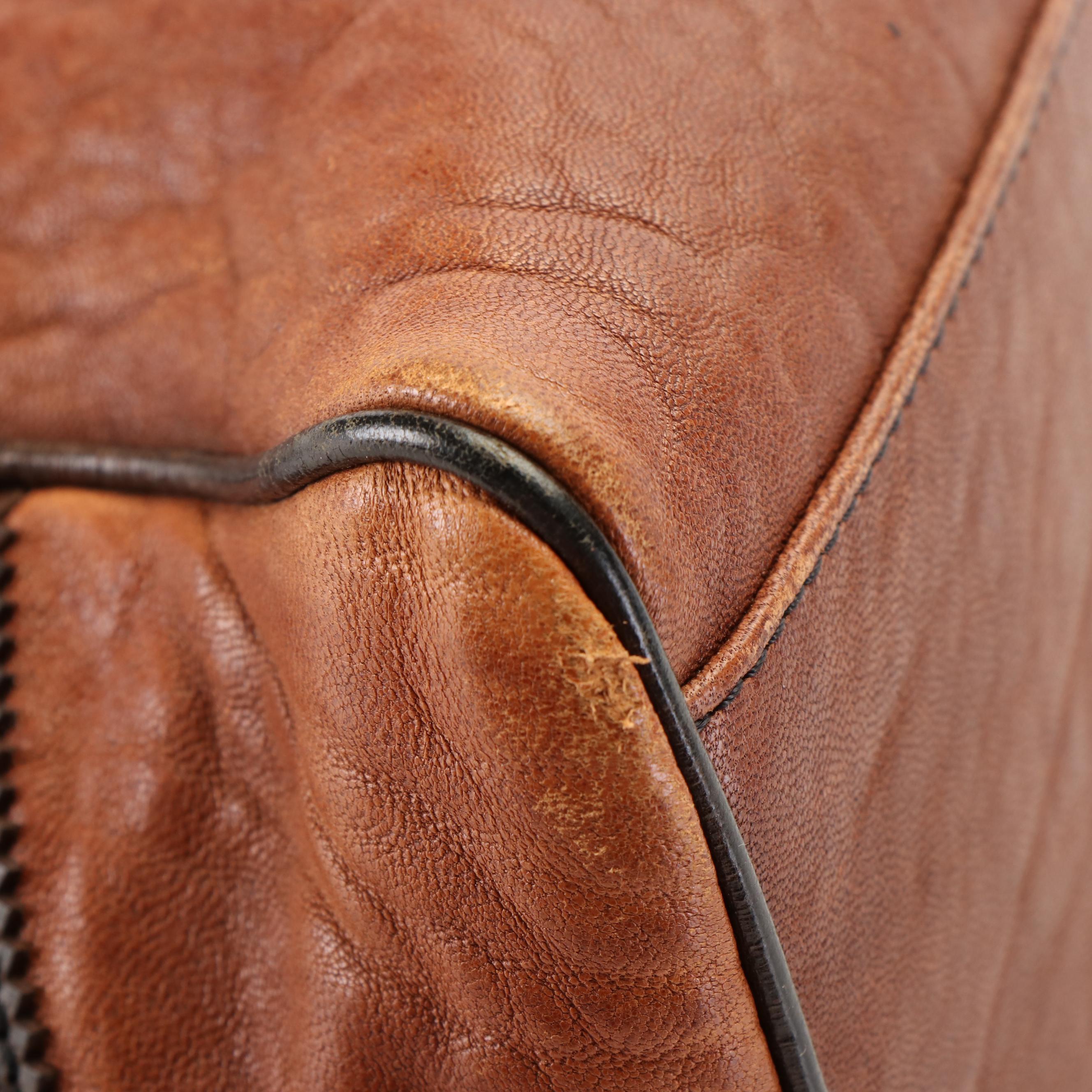 Fendi Du Jour Tote Bag in Brown Leather