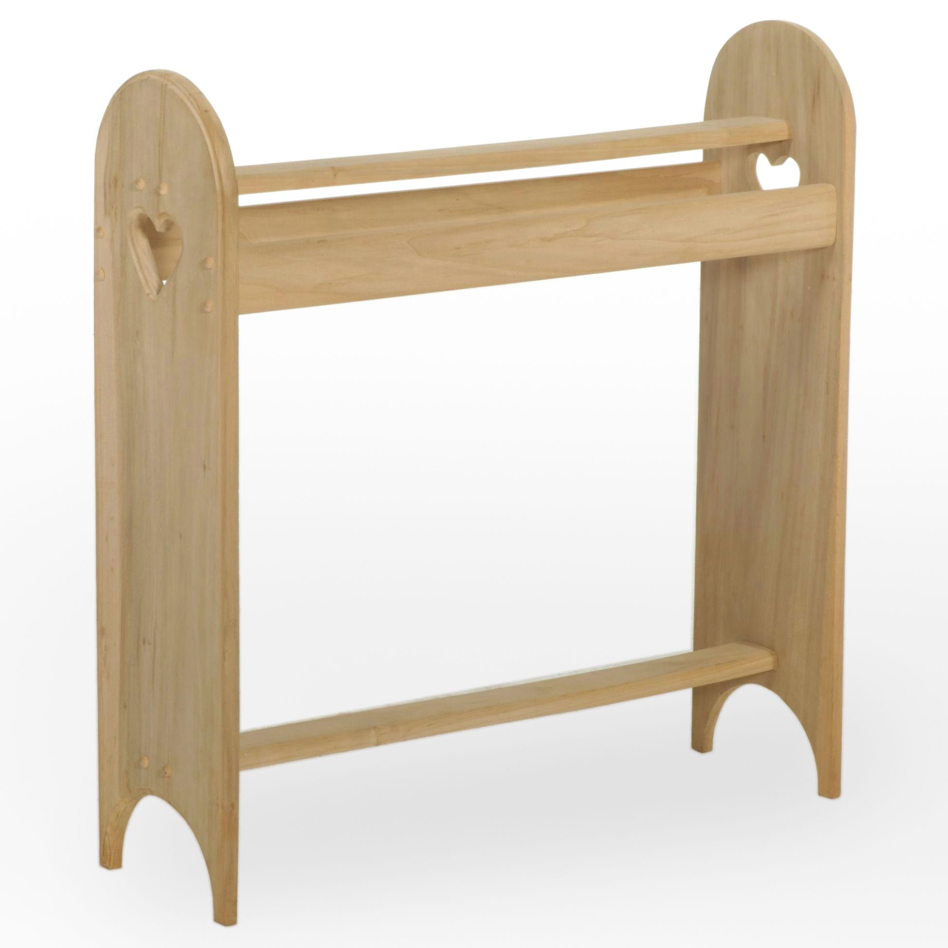 American Primitive Style Unfinished Maple Quilt Rack