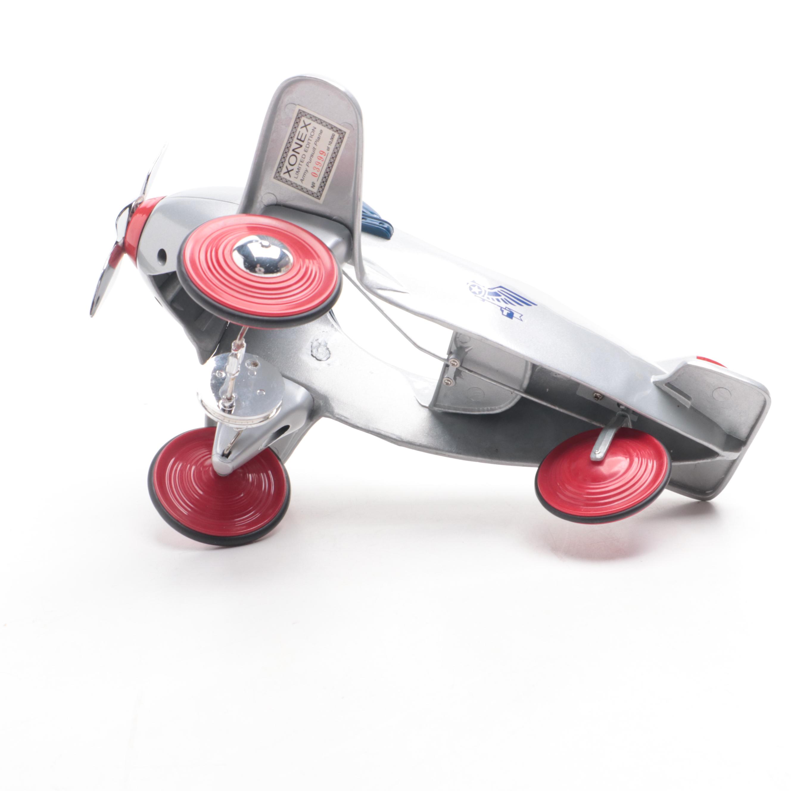 Xonex "Skippy Fire Chief" and "Army Pursuit Plane" Toys