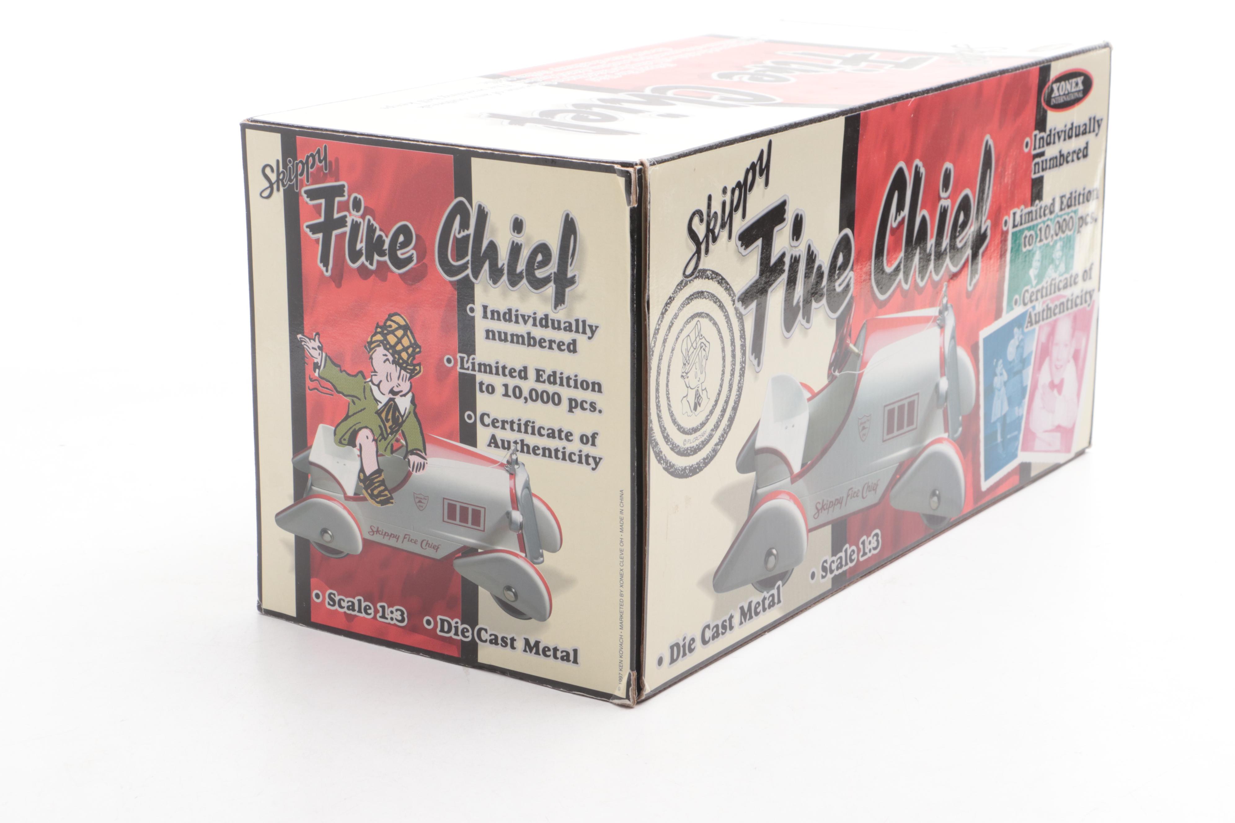 Xonex "Skippy Fire Chief" and "Army Pursuit Plane" Toys