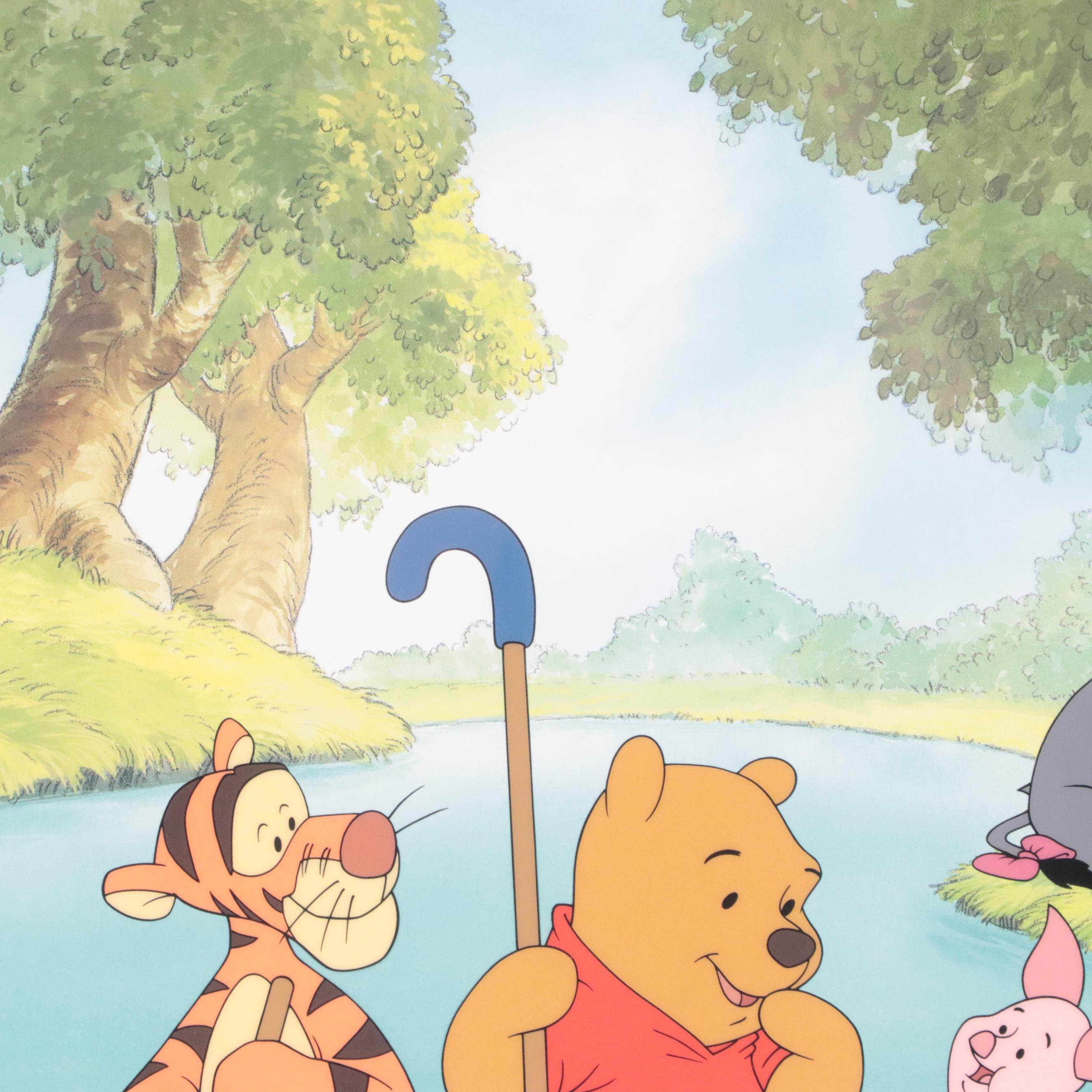 Disney Winnie the Pooh Sericel "Pooh's Hunny Hunt," 1998