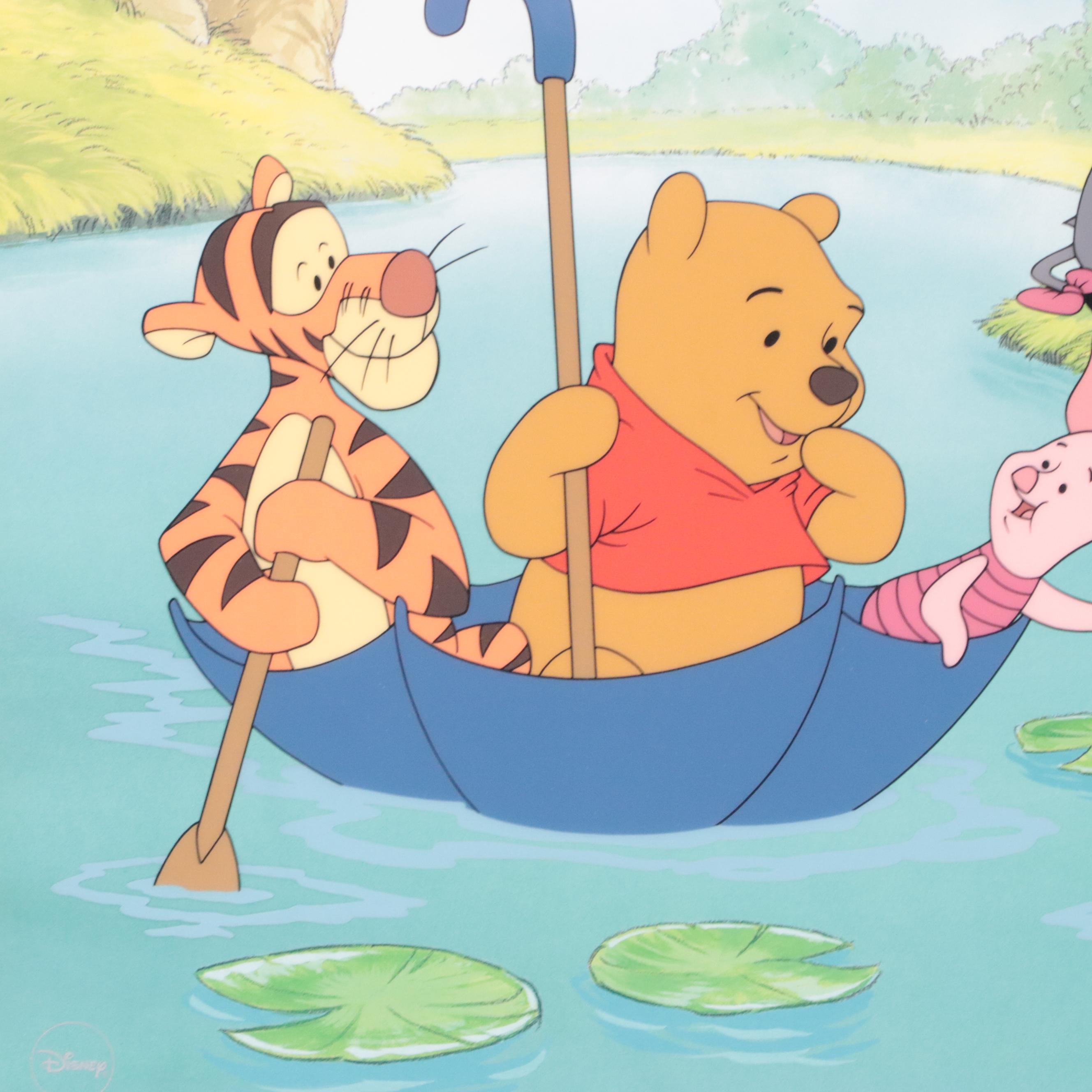 Disney Winnie the Pooh Sericel "Pooh's Hunny Hunt," 1998