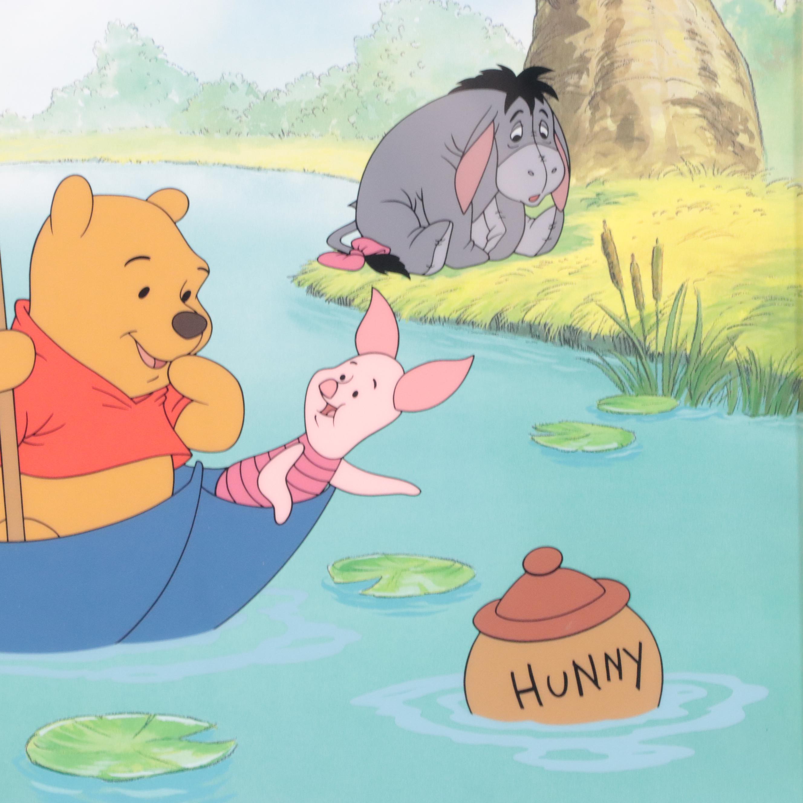 Disney Winnie the Pooh Sericel "Pooh's Hunny Hunt," 1998