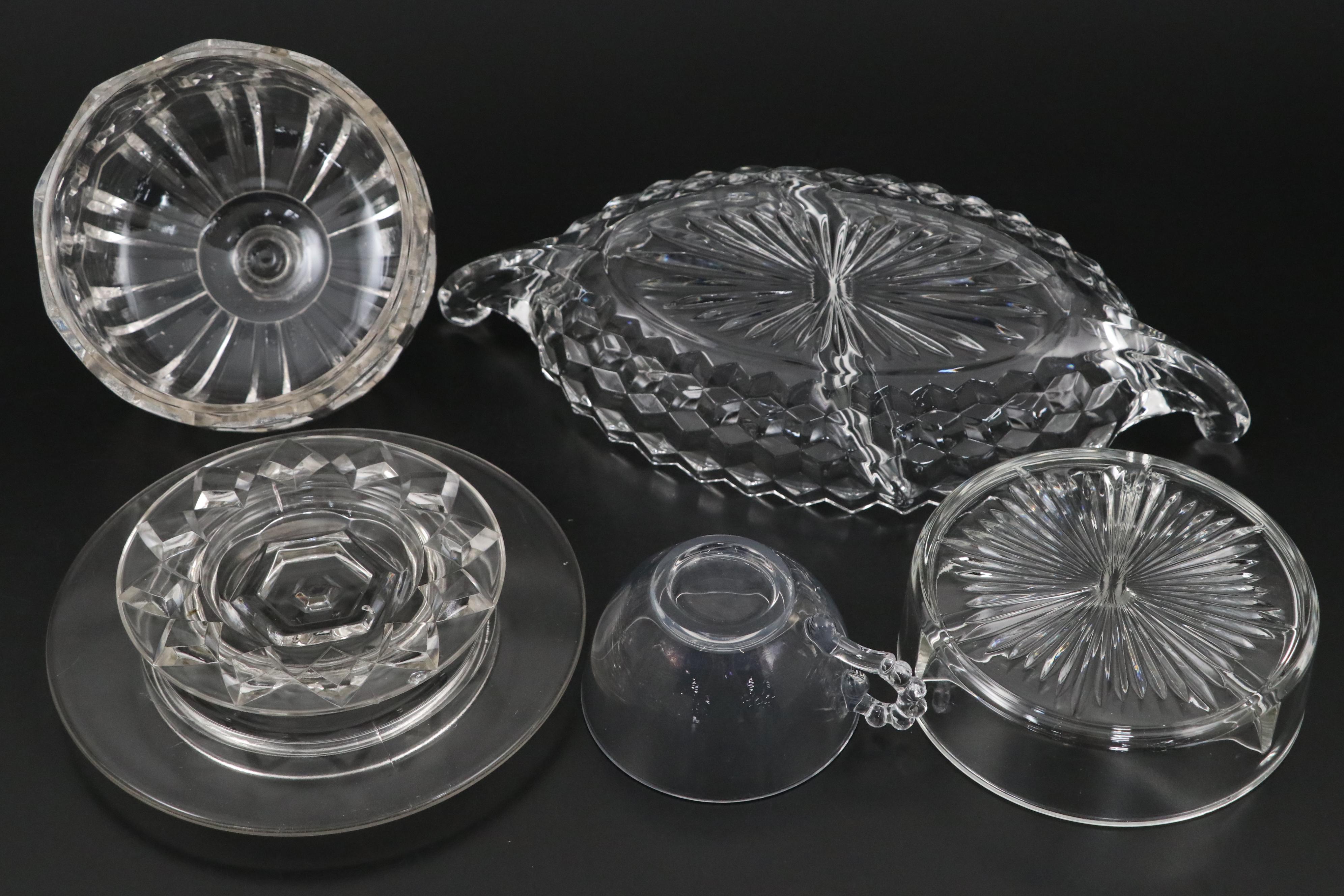 Fostoria "American Clear" Serving Pieces and Other Glassware