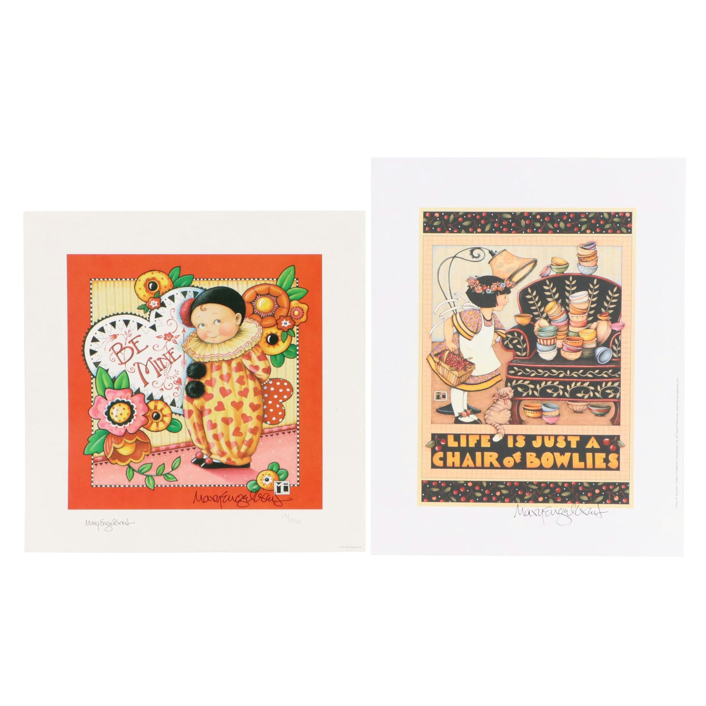 Mary Engelbreit Prints Including "Chair of Bowlies"
