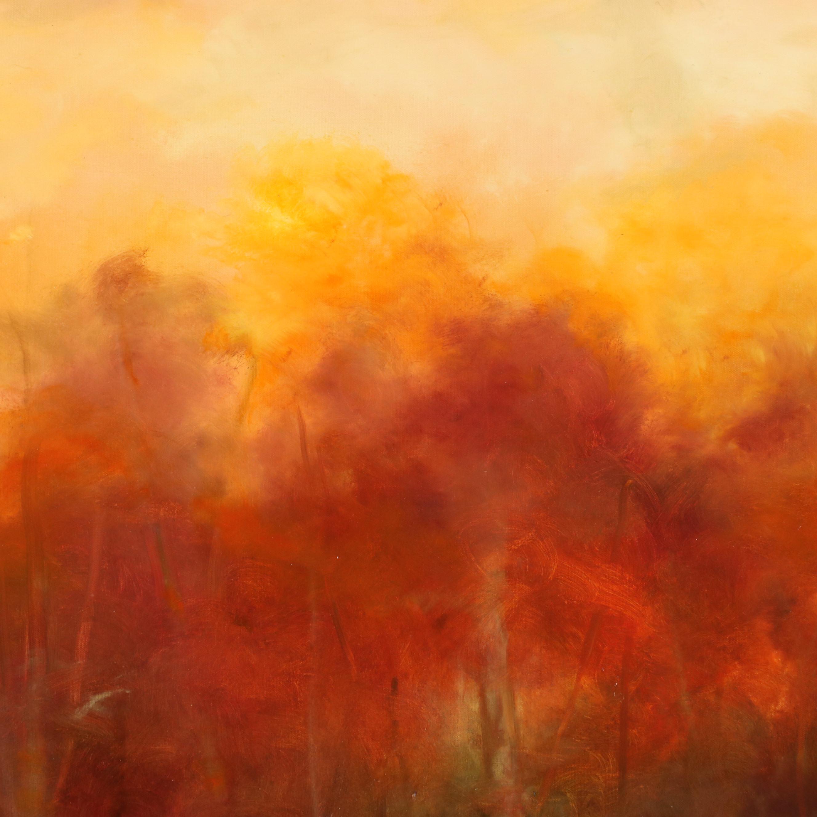 Autumn Landscape Large-Scale Oil Painting