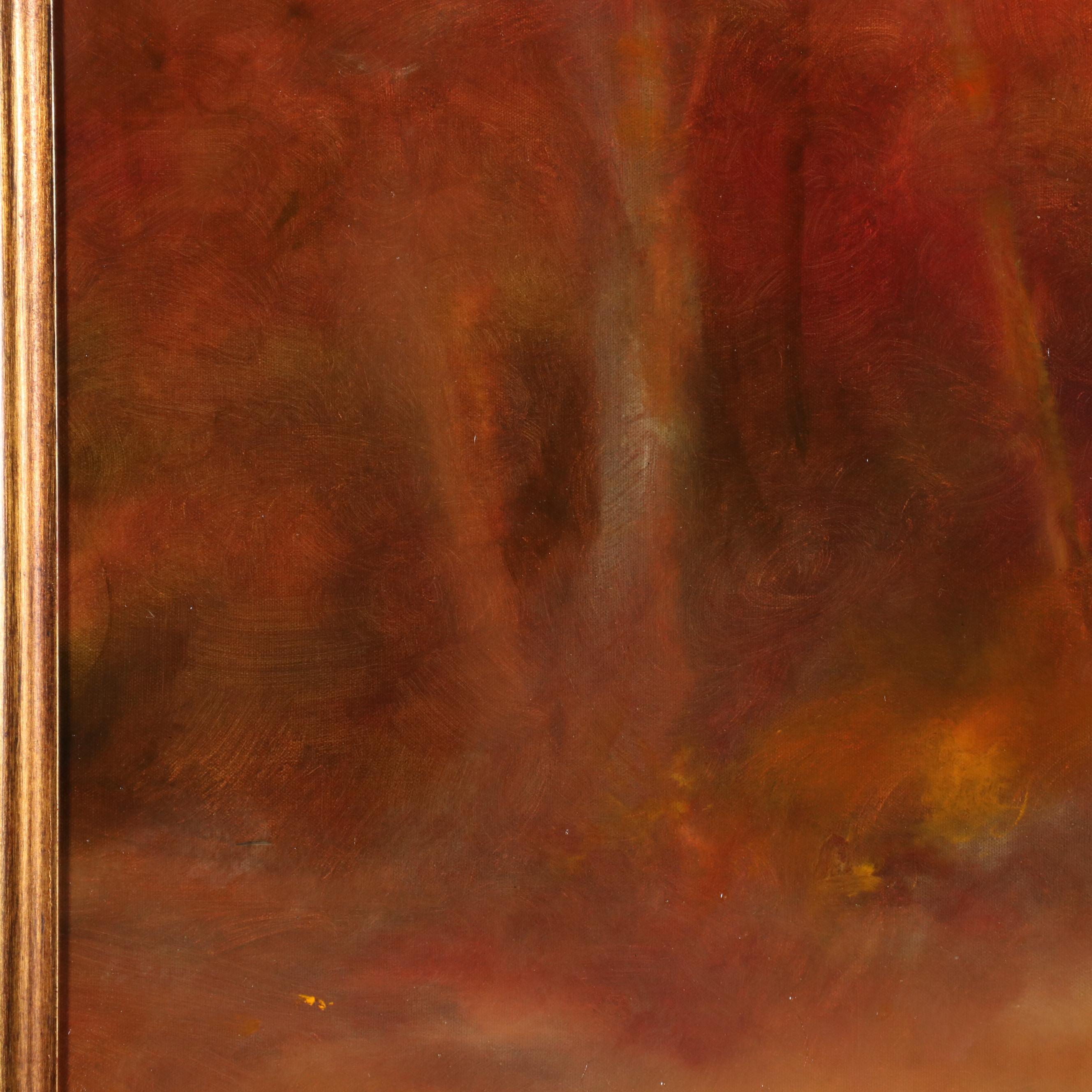 Autumn Landscape Large-Scale Oil Painting