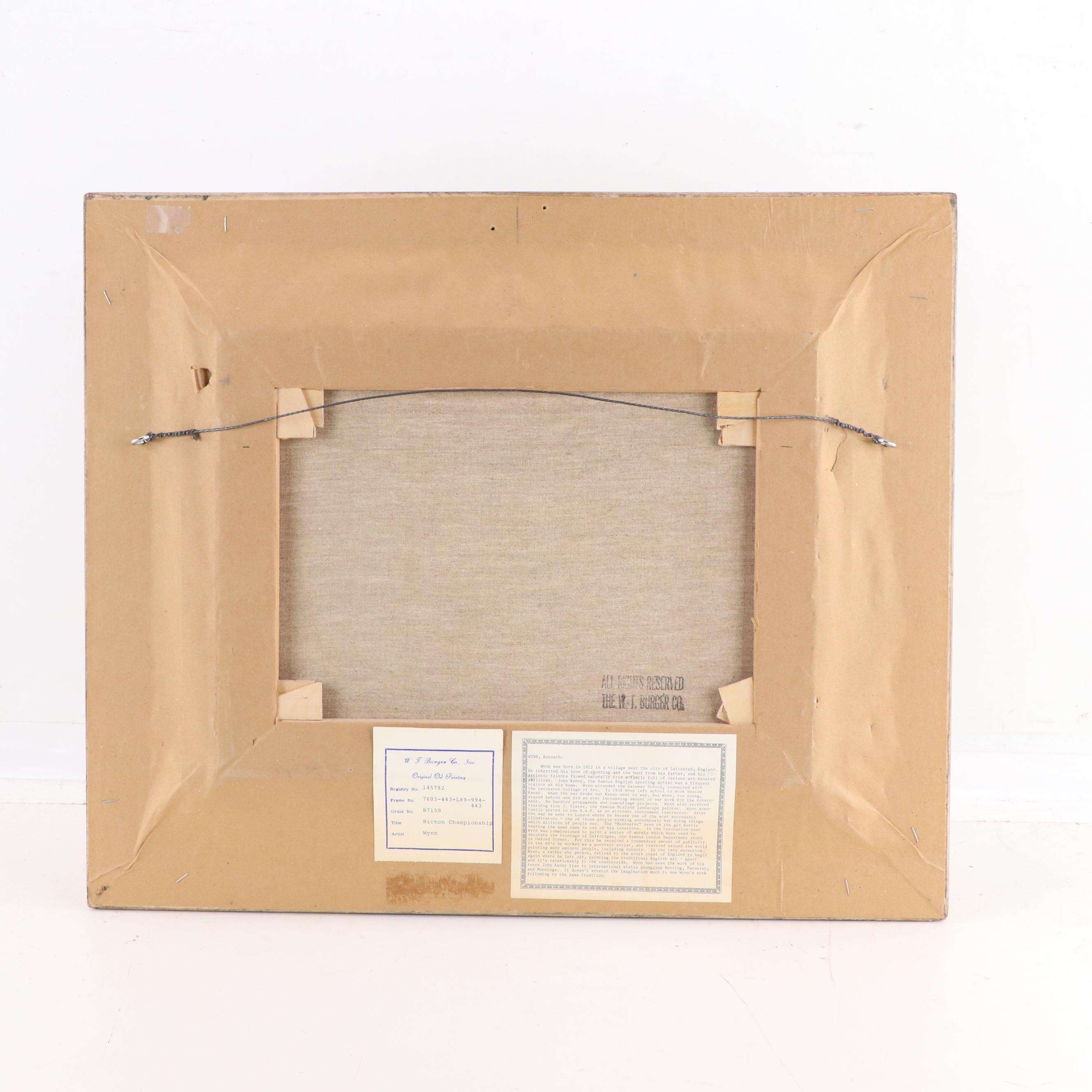 Kenneth Wynn Oil Painting "Bicton Championship"