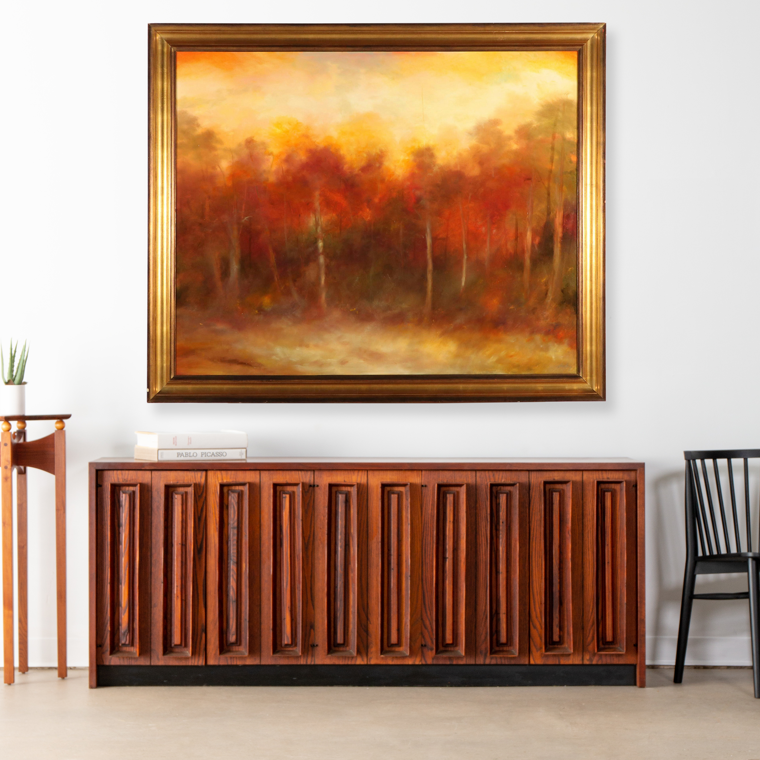 Autumn Landscape Large-Scale Oil Painting